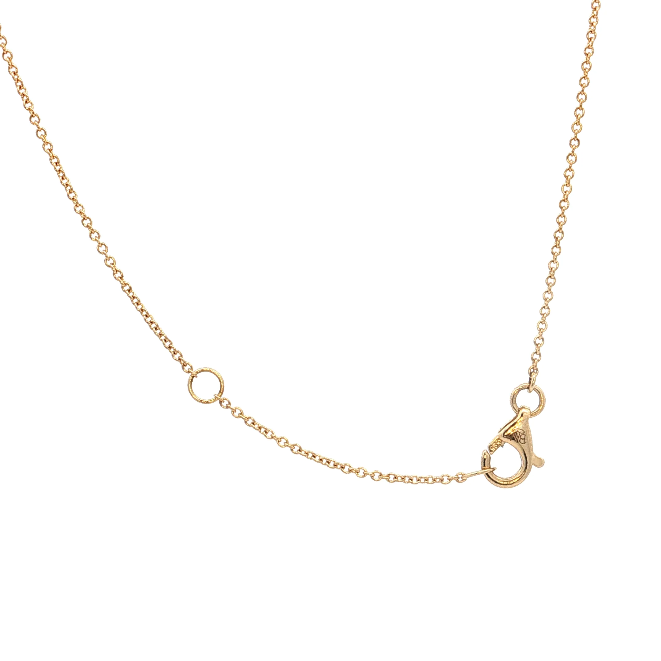.46 Diamond Dangle Necklace in 14k Yellow Gold - Image 4