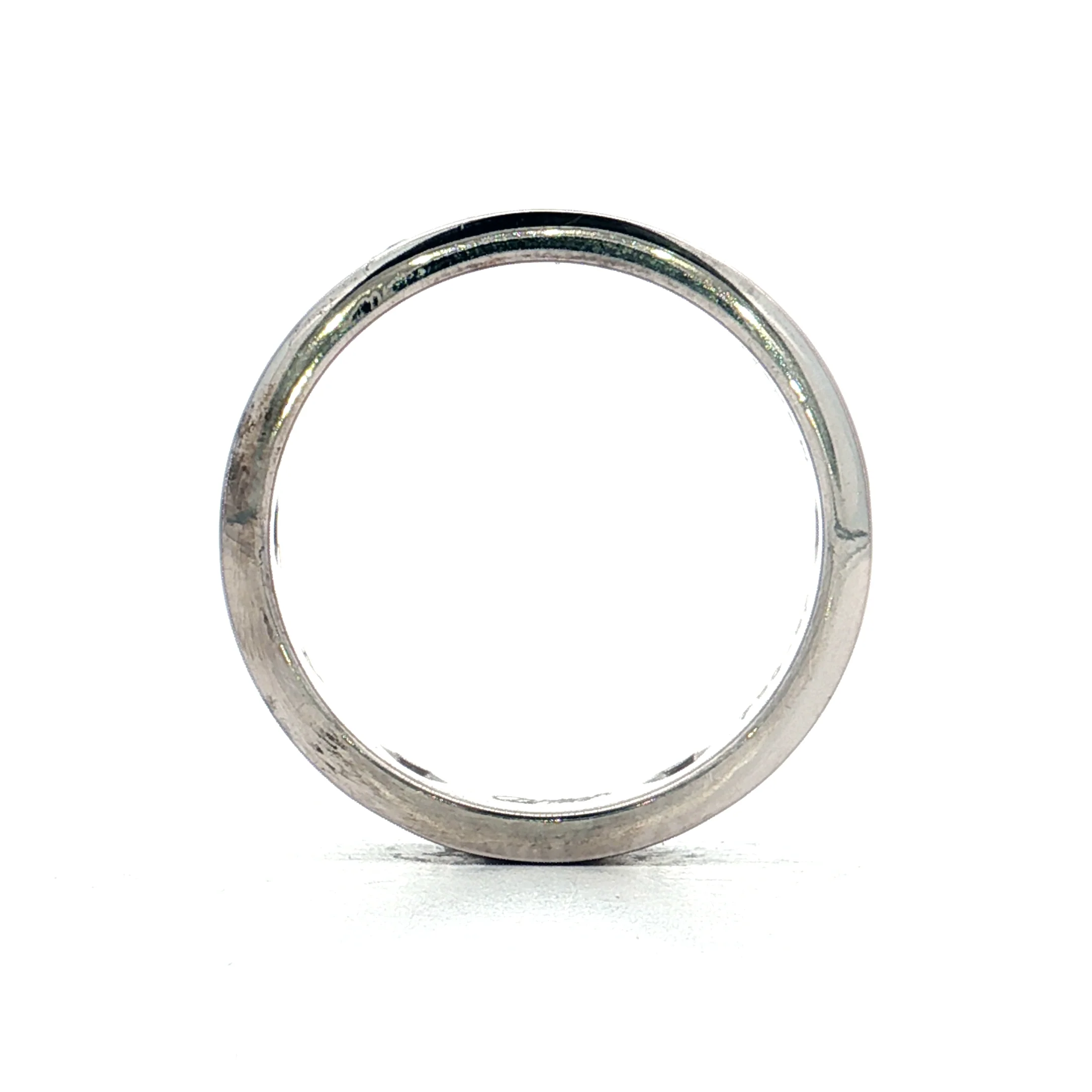 .46 Mens Diamond Cartier Love Ring 18k White Gold - Image 5