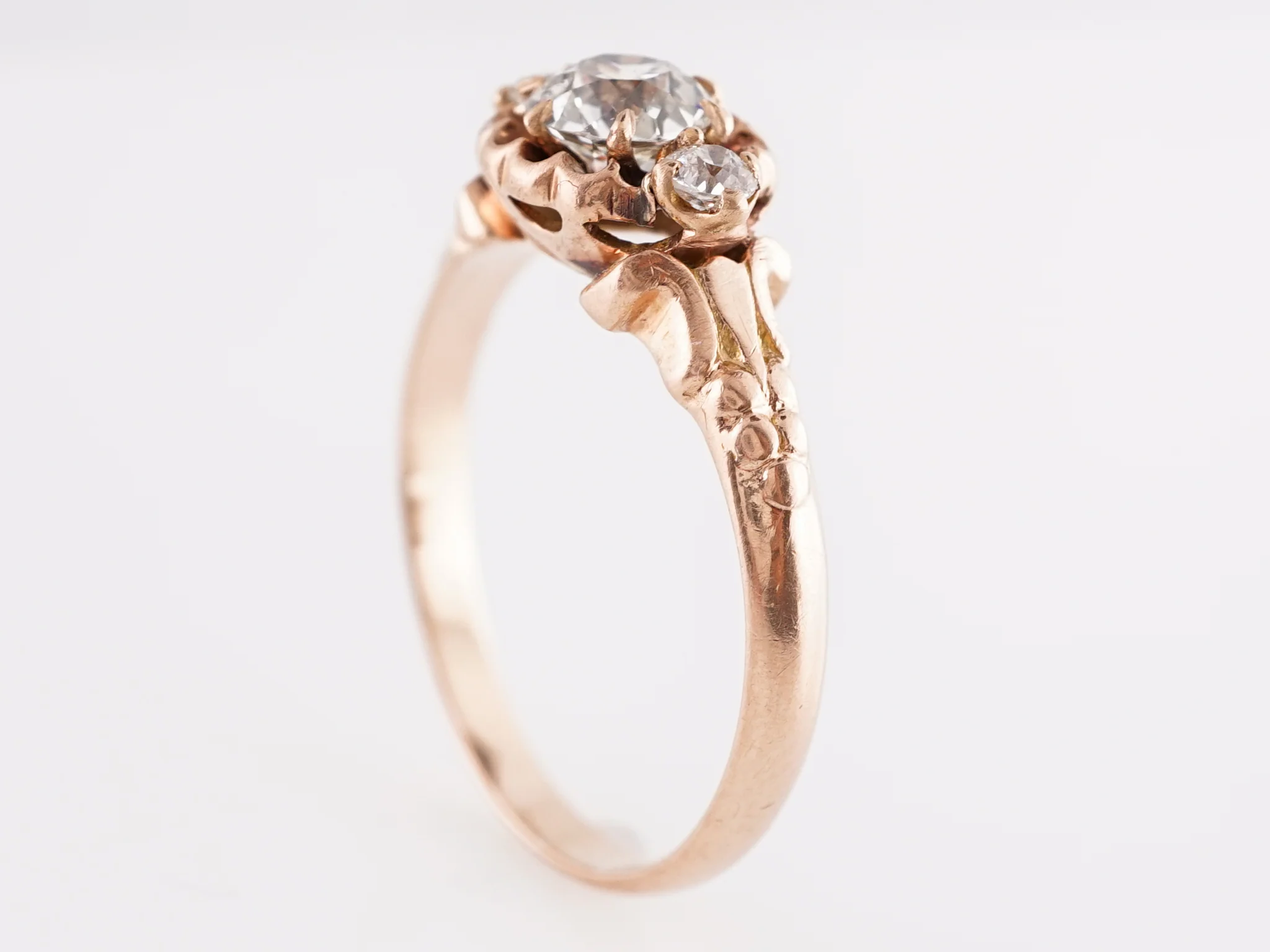 .46 Victorian Diamond Engagement Ring in 14K Rose Gold - Image 2