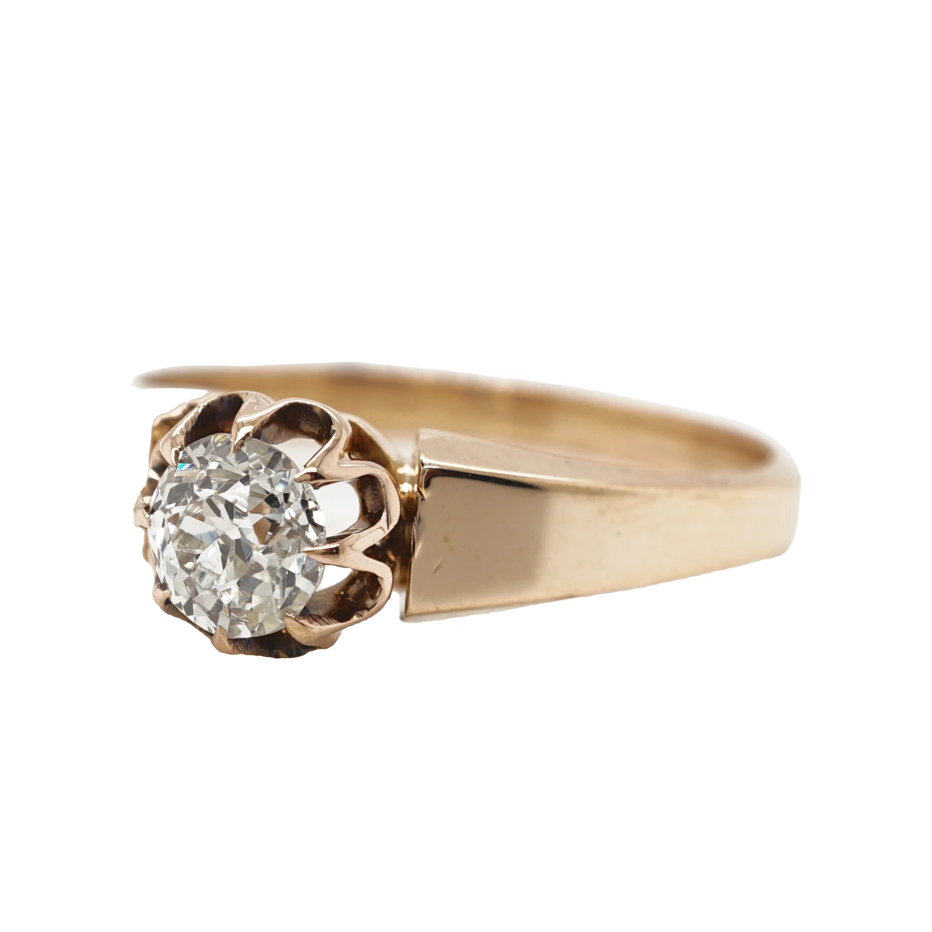 .47 Victorian Diamond Engagement Ring in 14K Rose Gold - Image 2