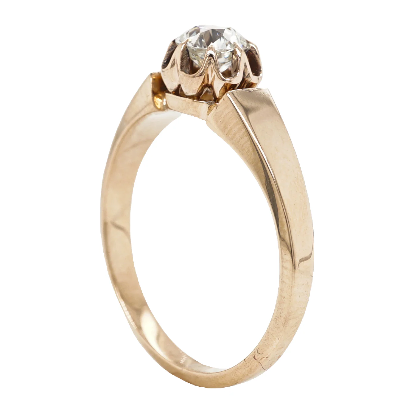 .47 Victorian Diamond Engagement Ring in 14K Rose Gold - Image 5
