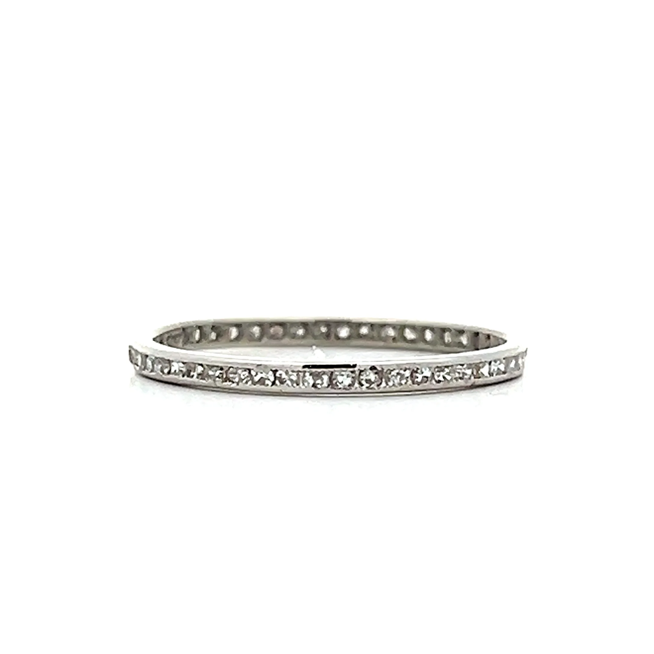.48 Antique Art Deco Diamond Eternity Band in 18k - Image 3
