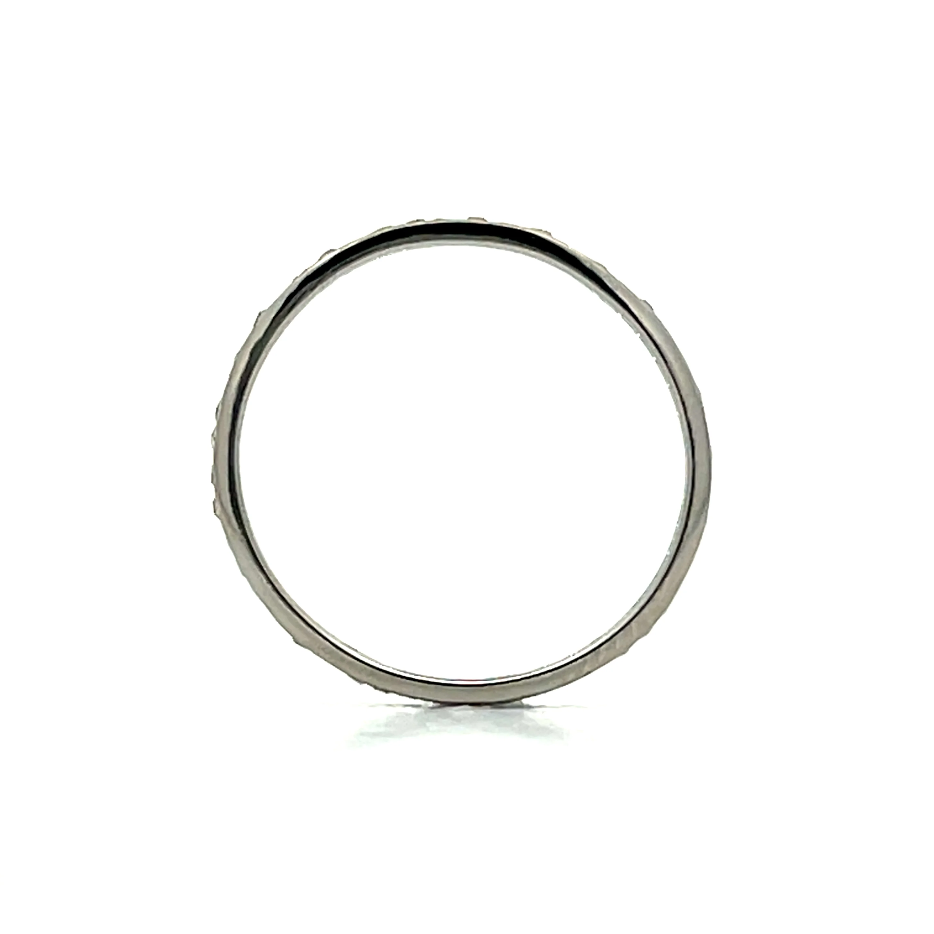 .48 Antique Art Deco Diamond Eternity Band in 18k - Image 5