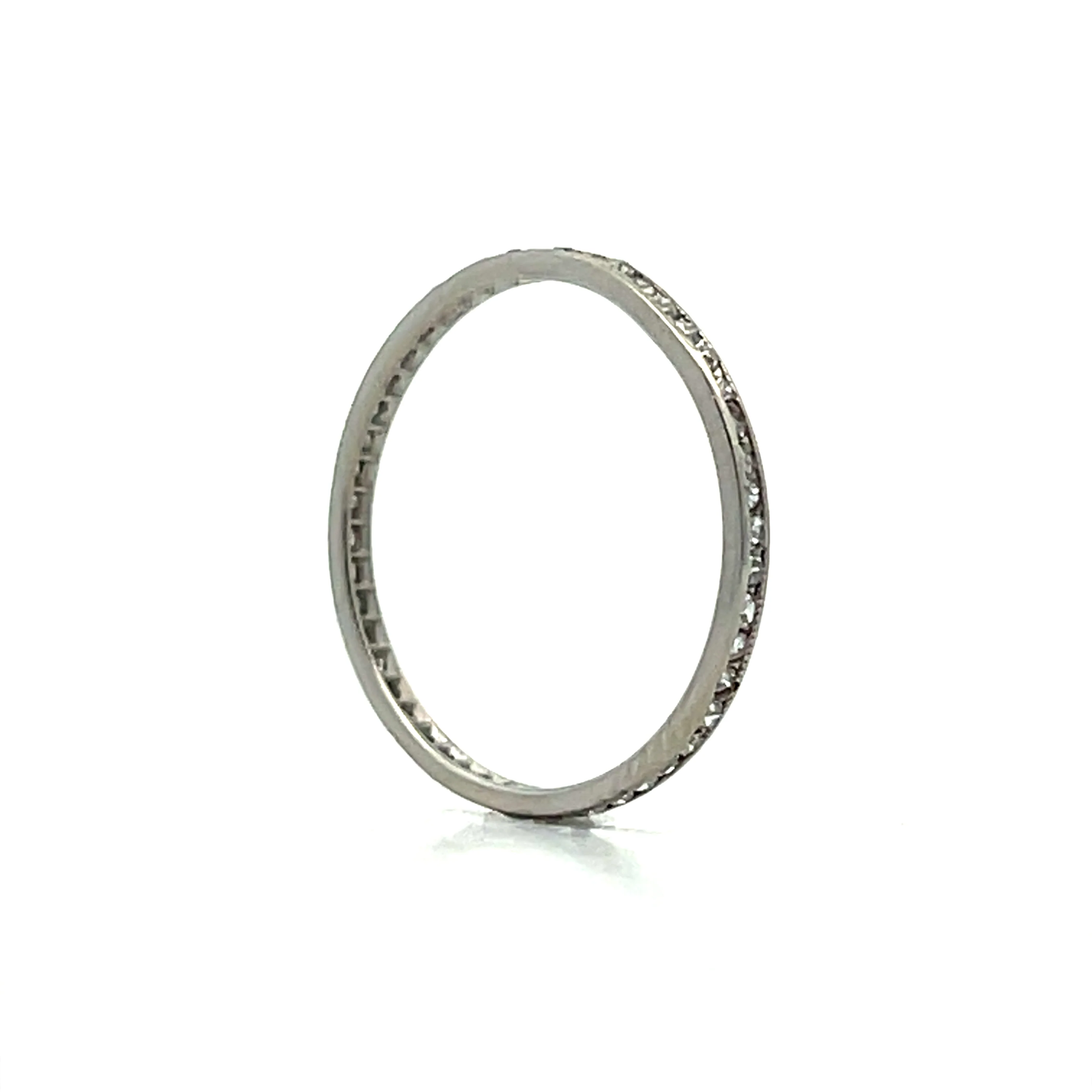 .48 Antique Art Deco Diamond Eternity Band in 18k - Image 6