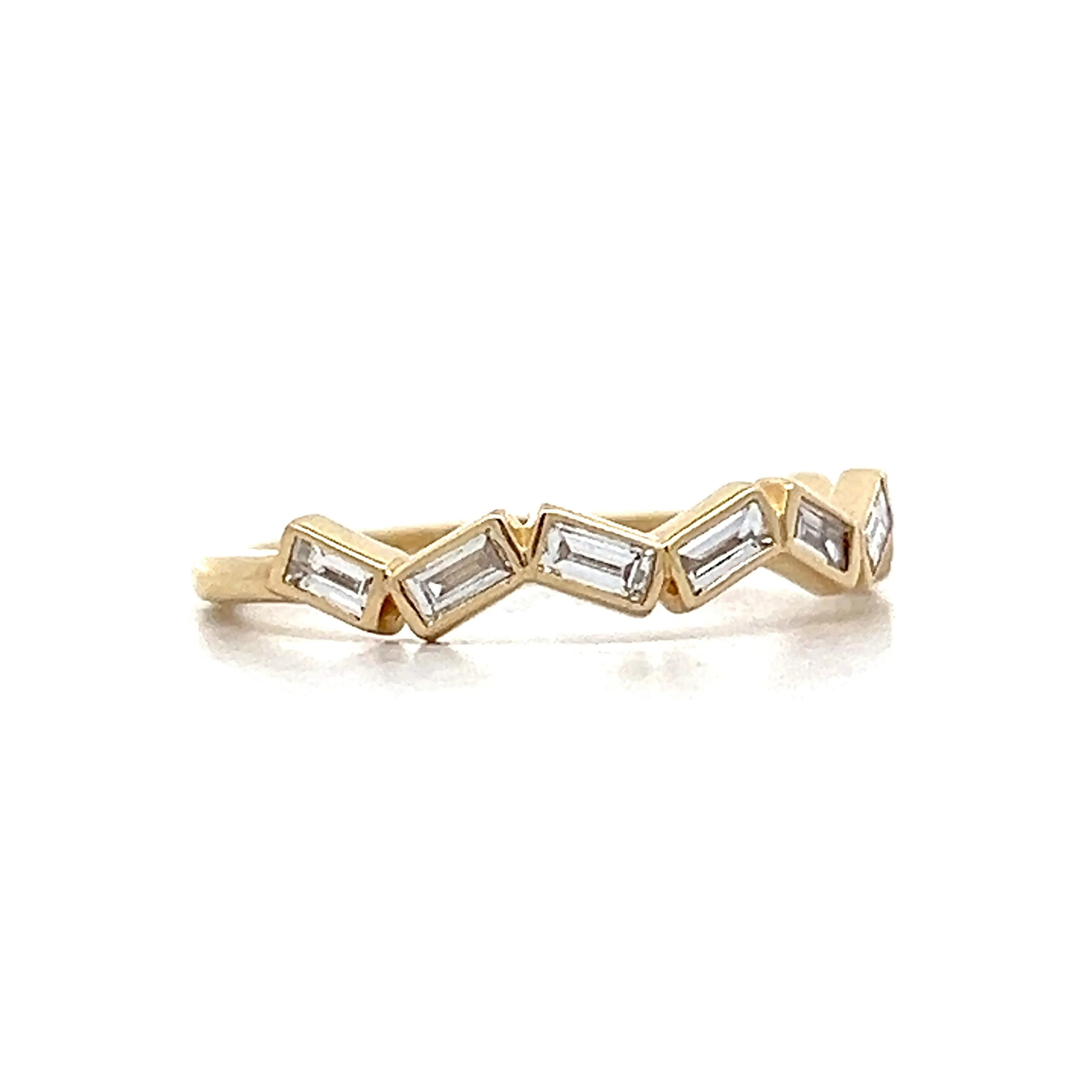 .48 Baguette Diamond Wedding Band in 14k Yellow Gold - Image 3