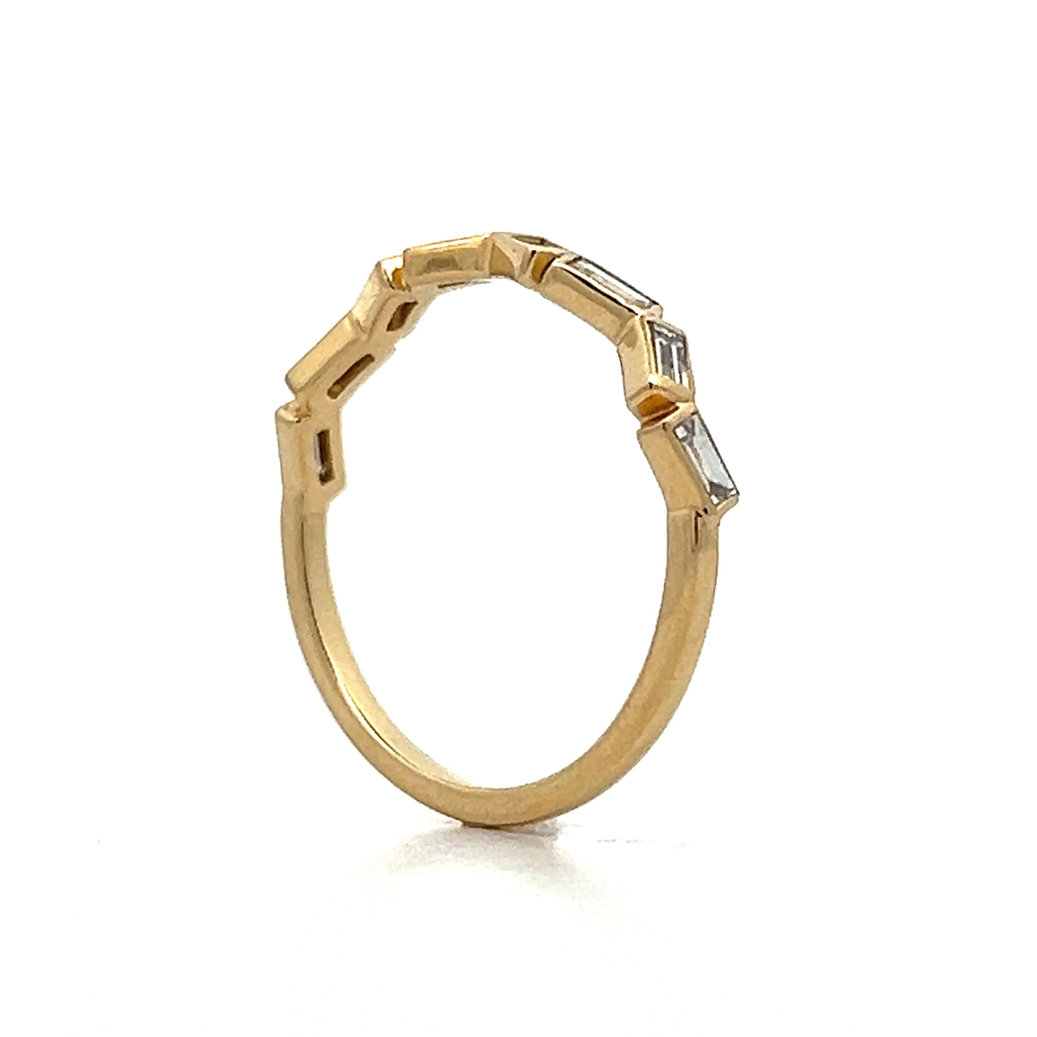 .48 Baguette Diamond Wedding Band in 14k Yellow Gold - Image 5