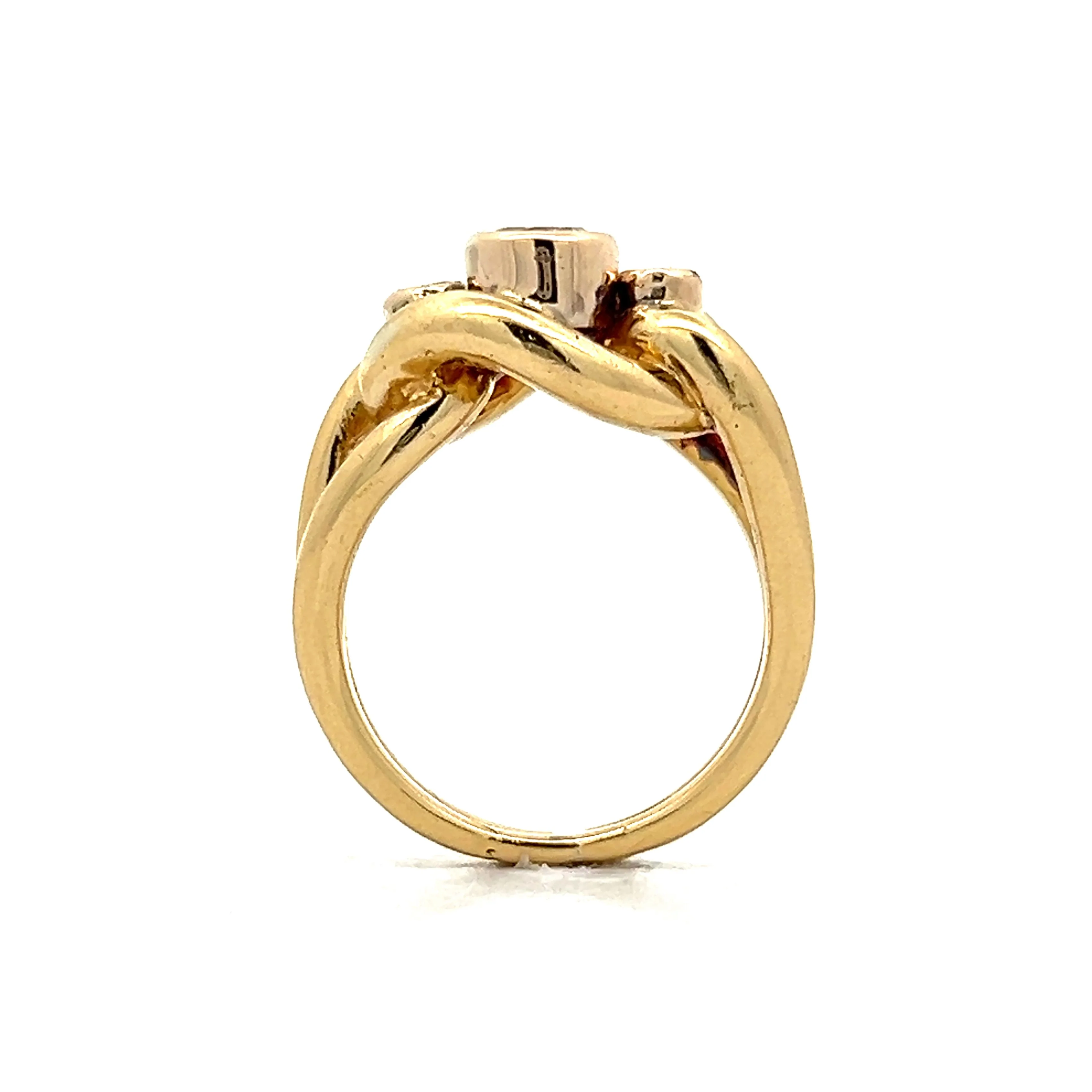 .48 Diamond Knot Ring in 18k Yellow Gold - Image 4