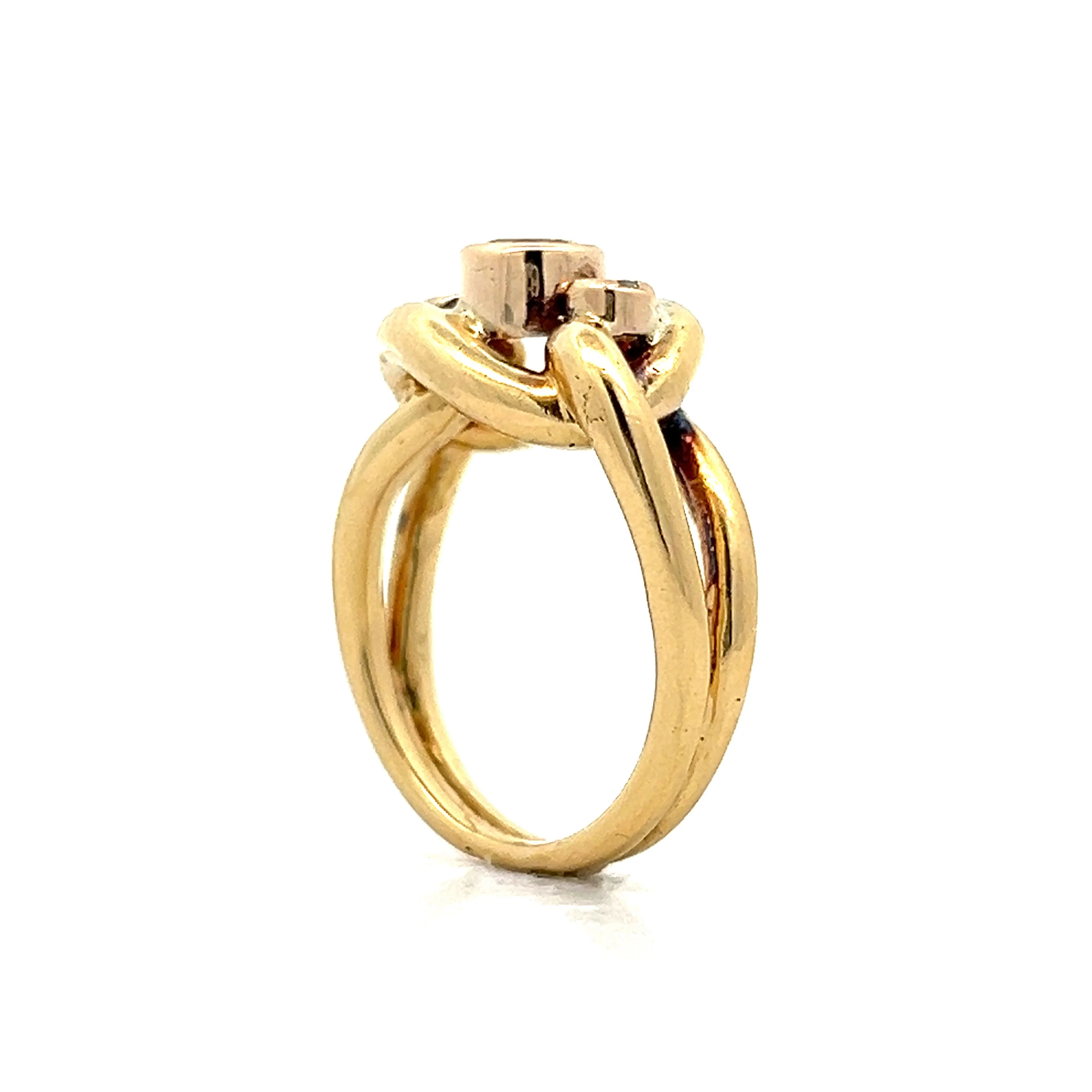 .48 Diamond Knot Ring in 18k Yellow Gold - Image 5