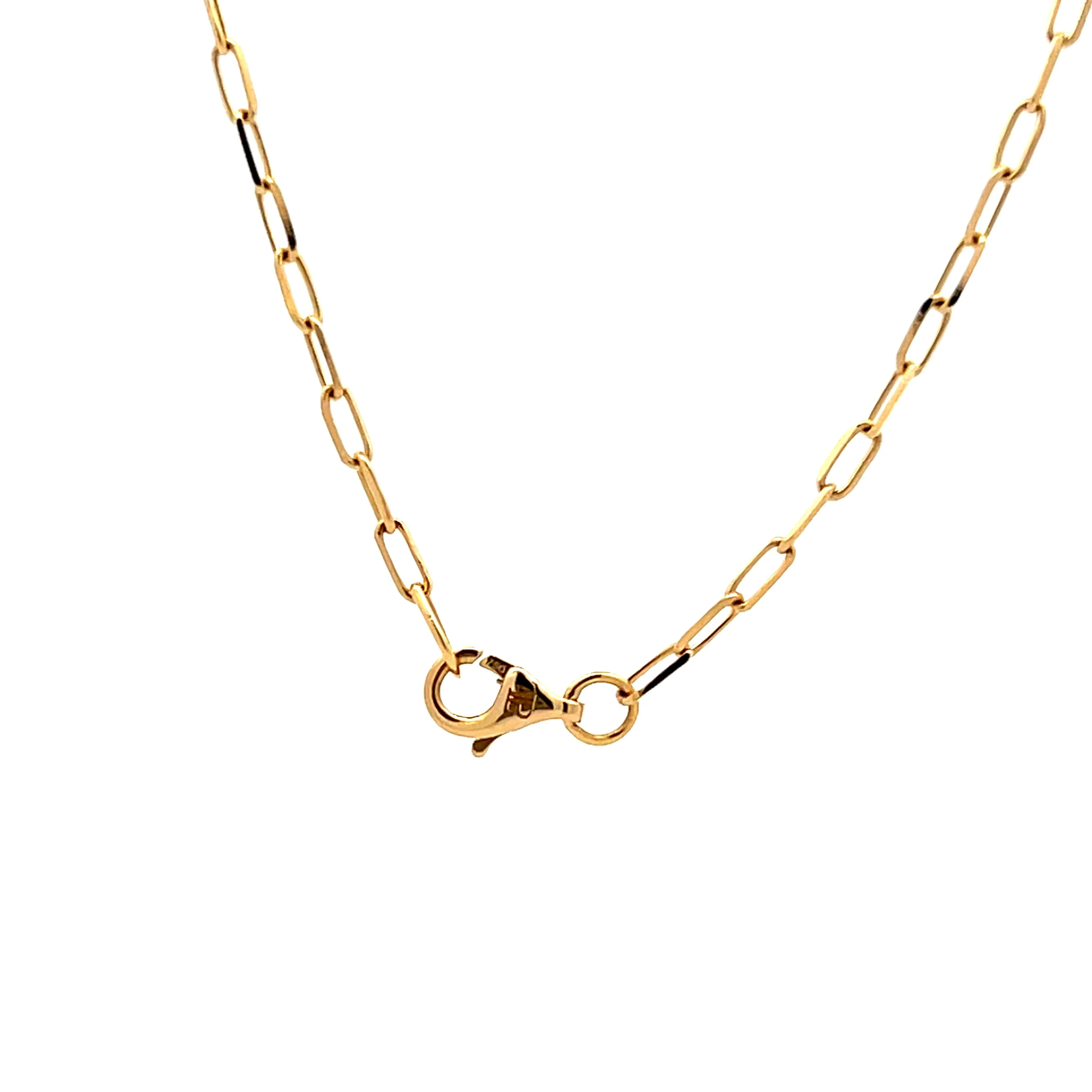 .49 Bezel Diamond Drop Necklace in 18k Yellow Gold - Image 4