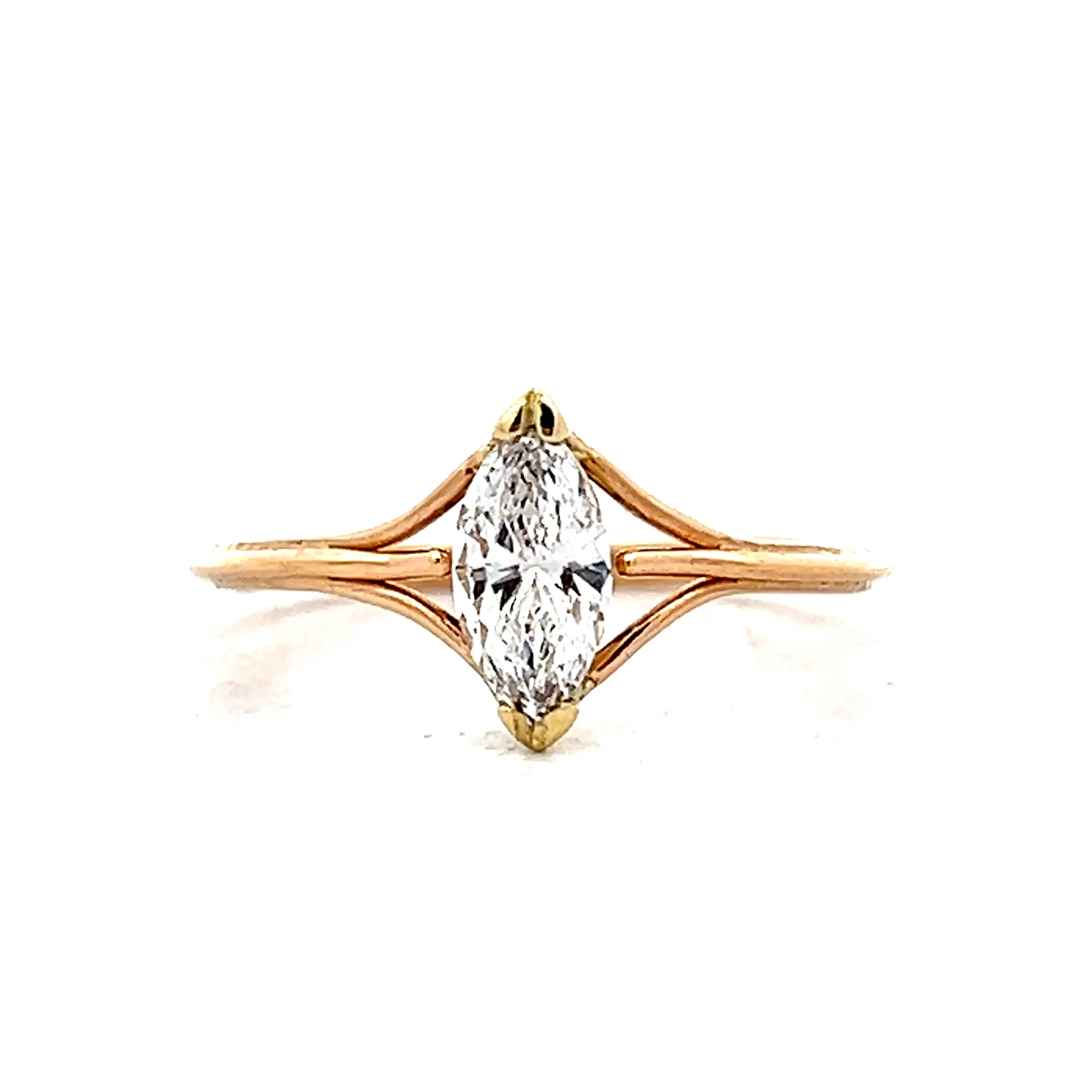 .49 Marquise Diamond Solitaire Engagement Ring 18k