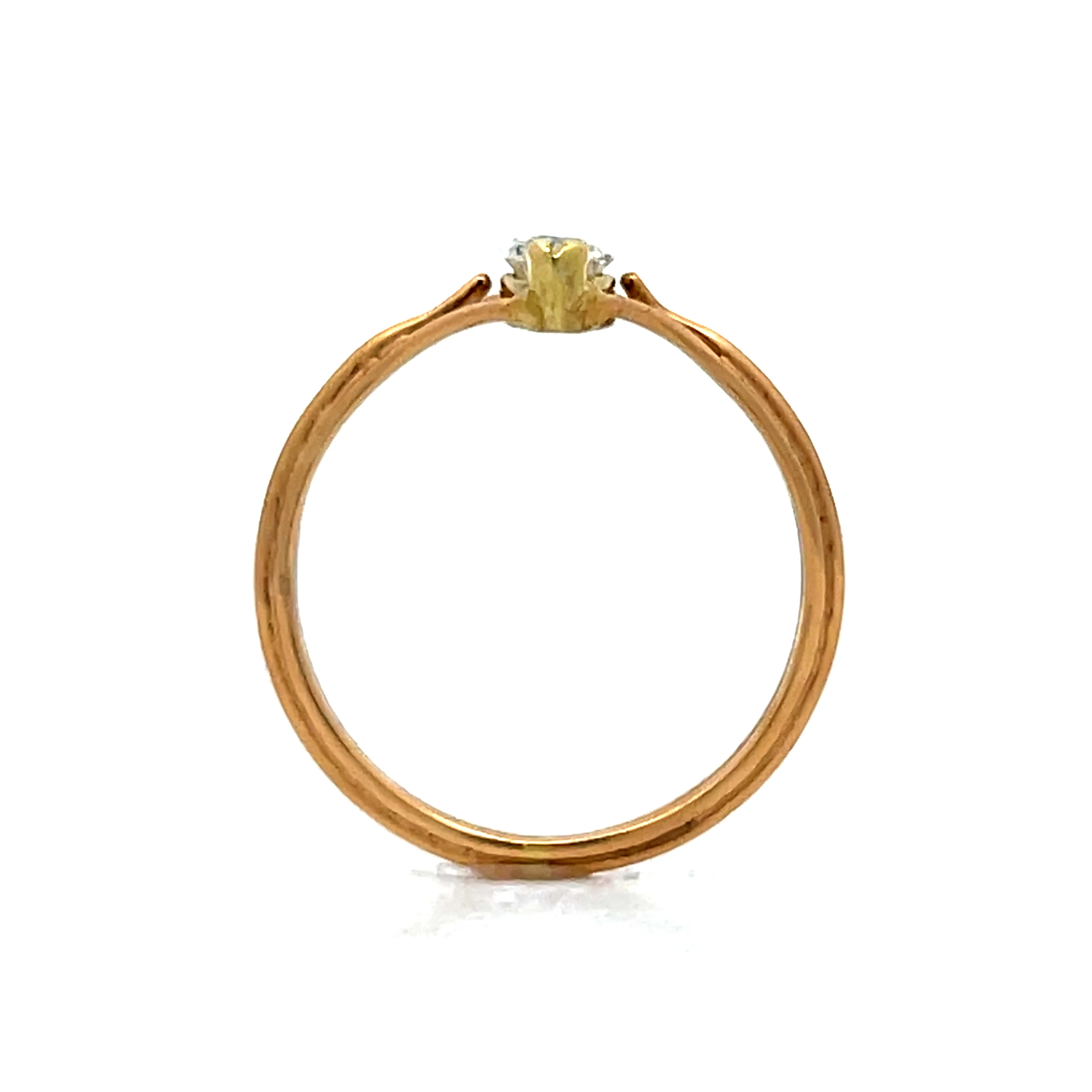.49 Marquise Diamond Solitaire Engagement Ring 18k - Image 4