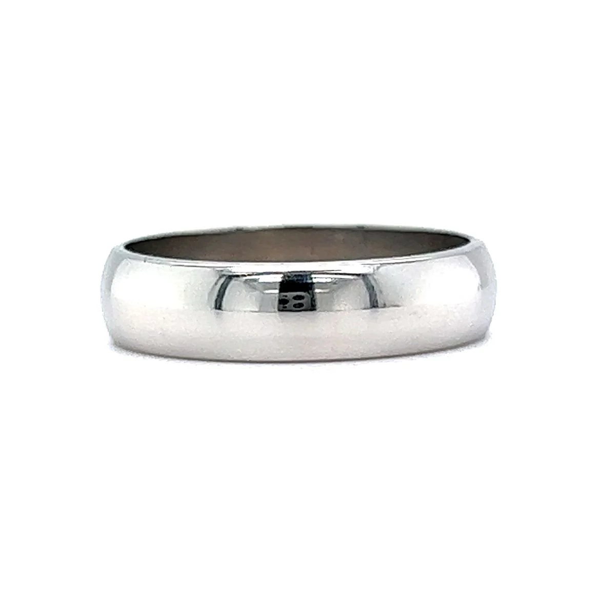 4mm Classic Half Round Wedding Band in Platinum