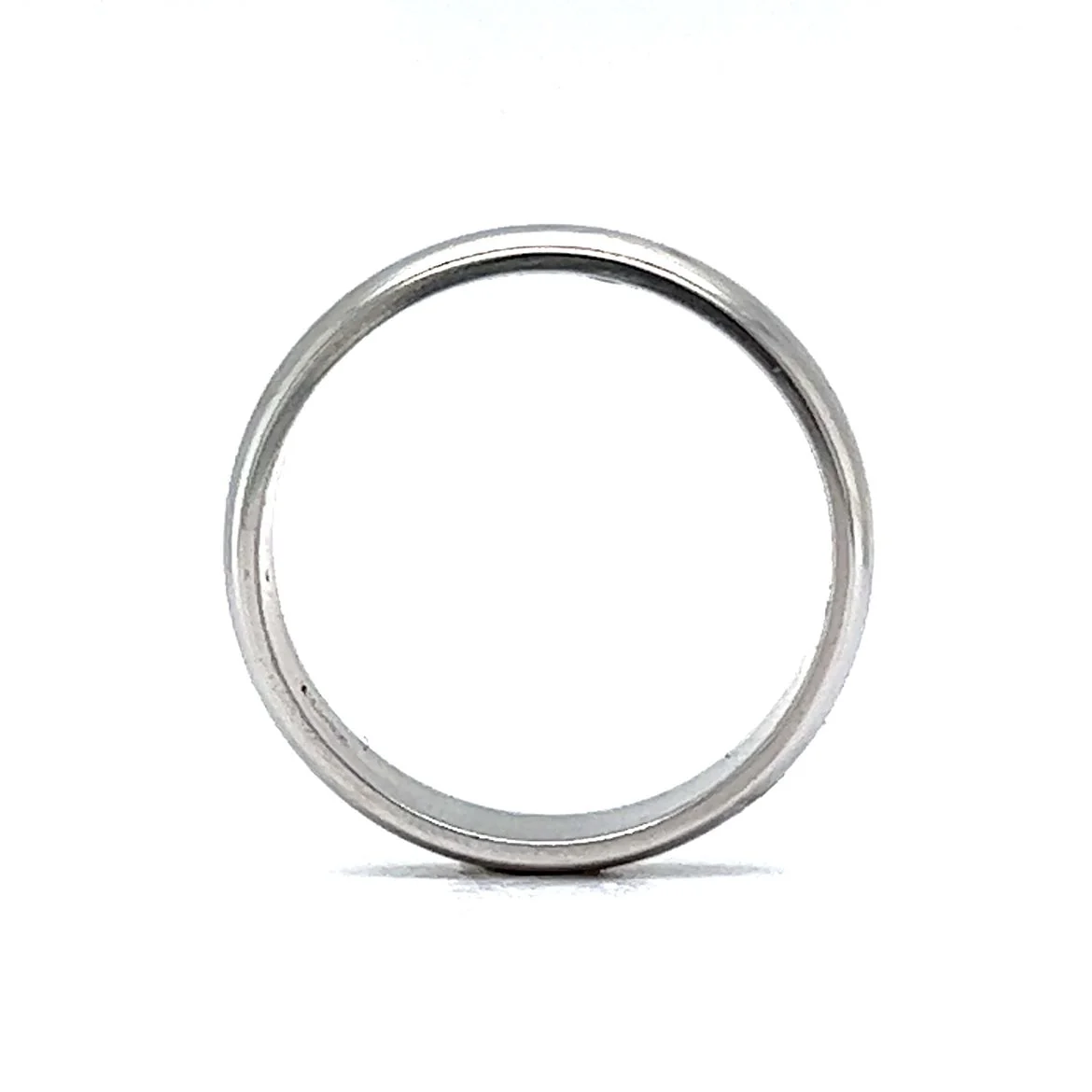 4mm Classic Half Round Wedding Band in Platinum - Image 4