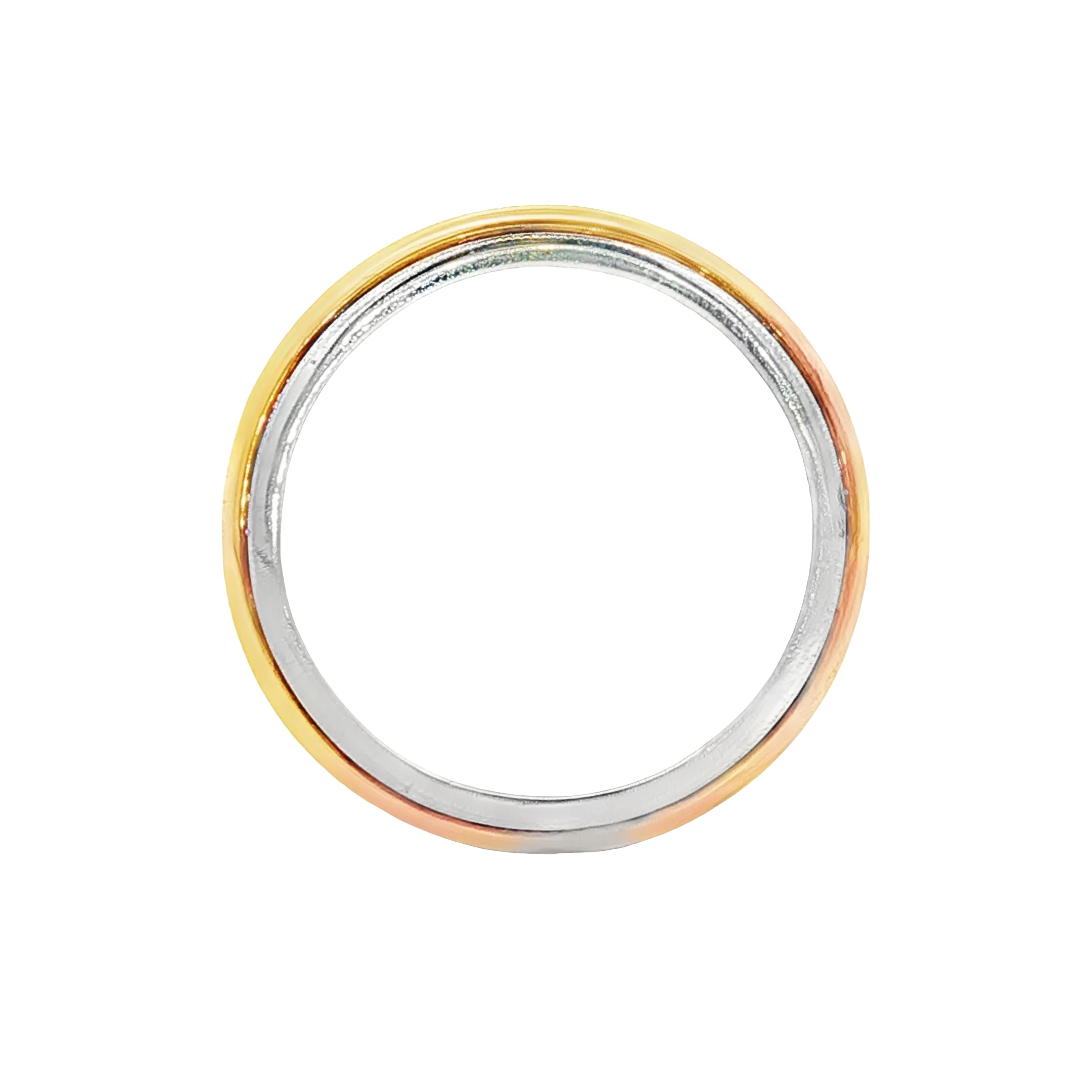 4mm Two-Tone Wedding Band in 18k/Platinum - Image 3