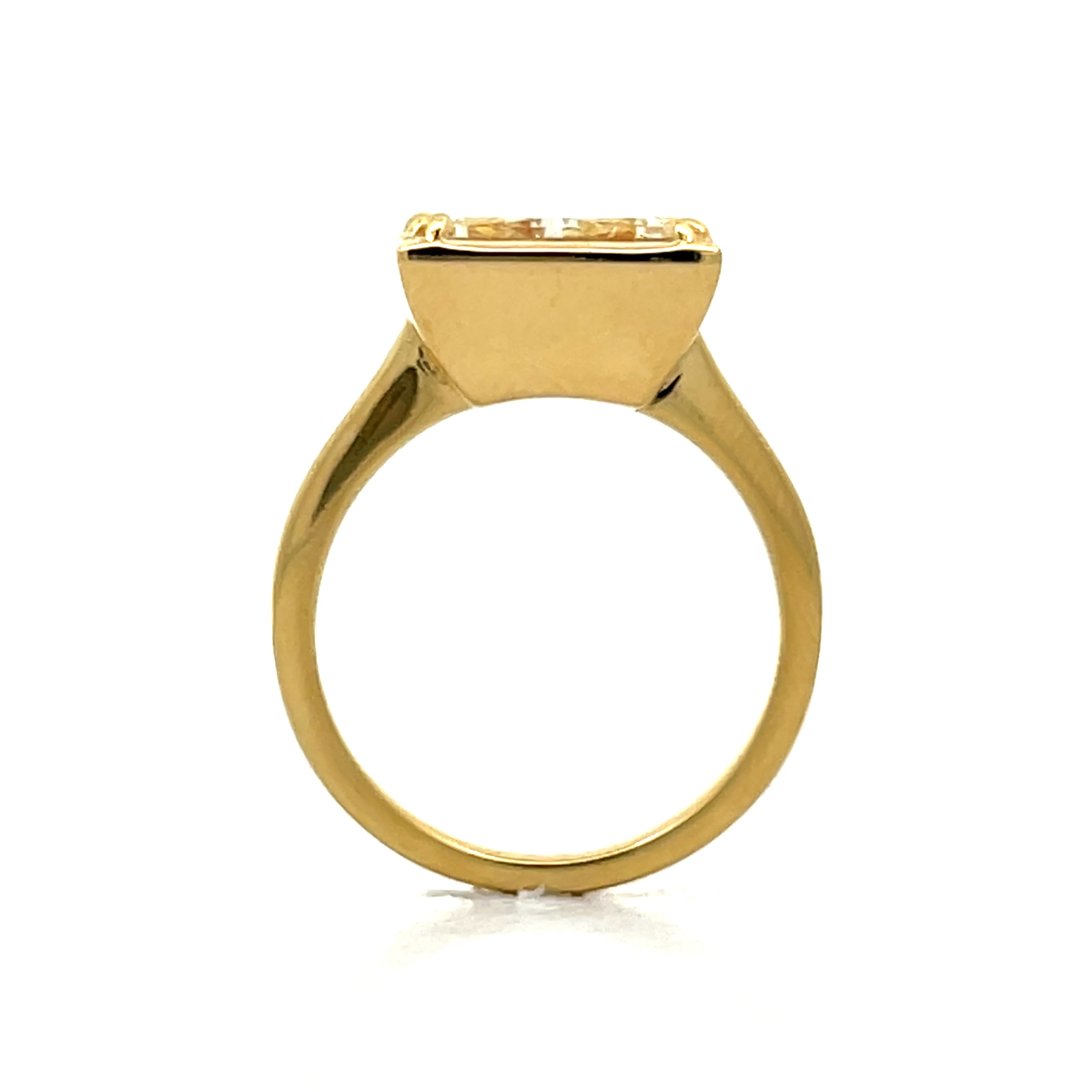 5.05 Princess Cut Diamond Engagement Ring in 18k - Image 4