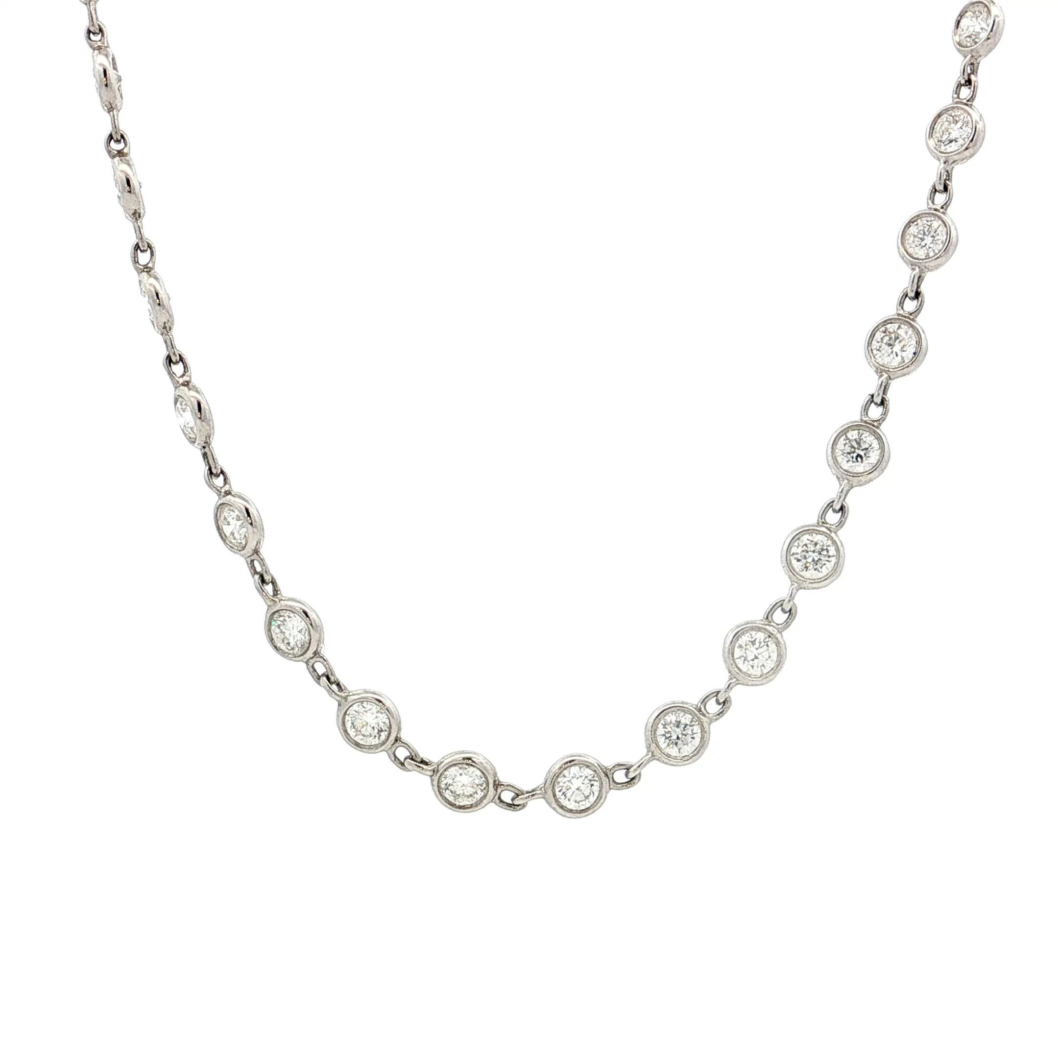 5.12 Lugano Diamond Necklace 18k White Gold