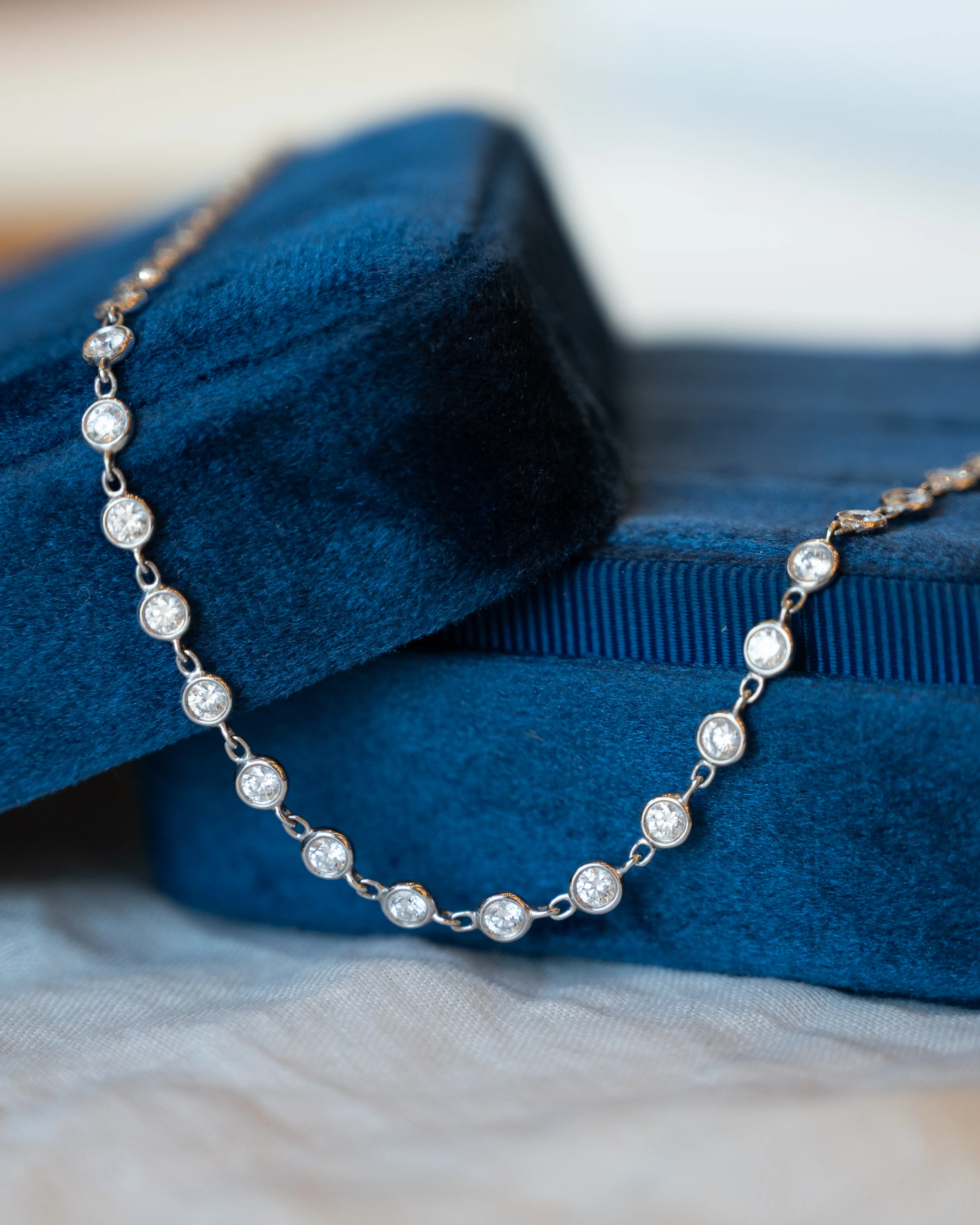 5.12 Lugano Diamond Necklace 18k White Gold - Image 5