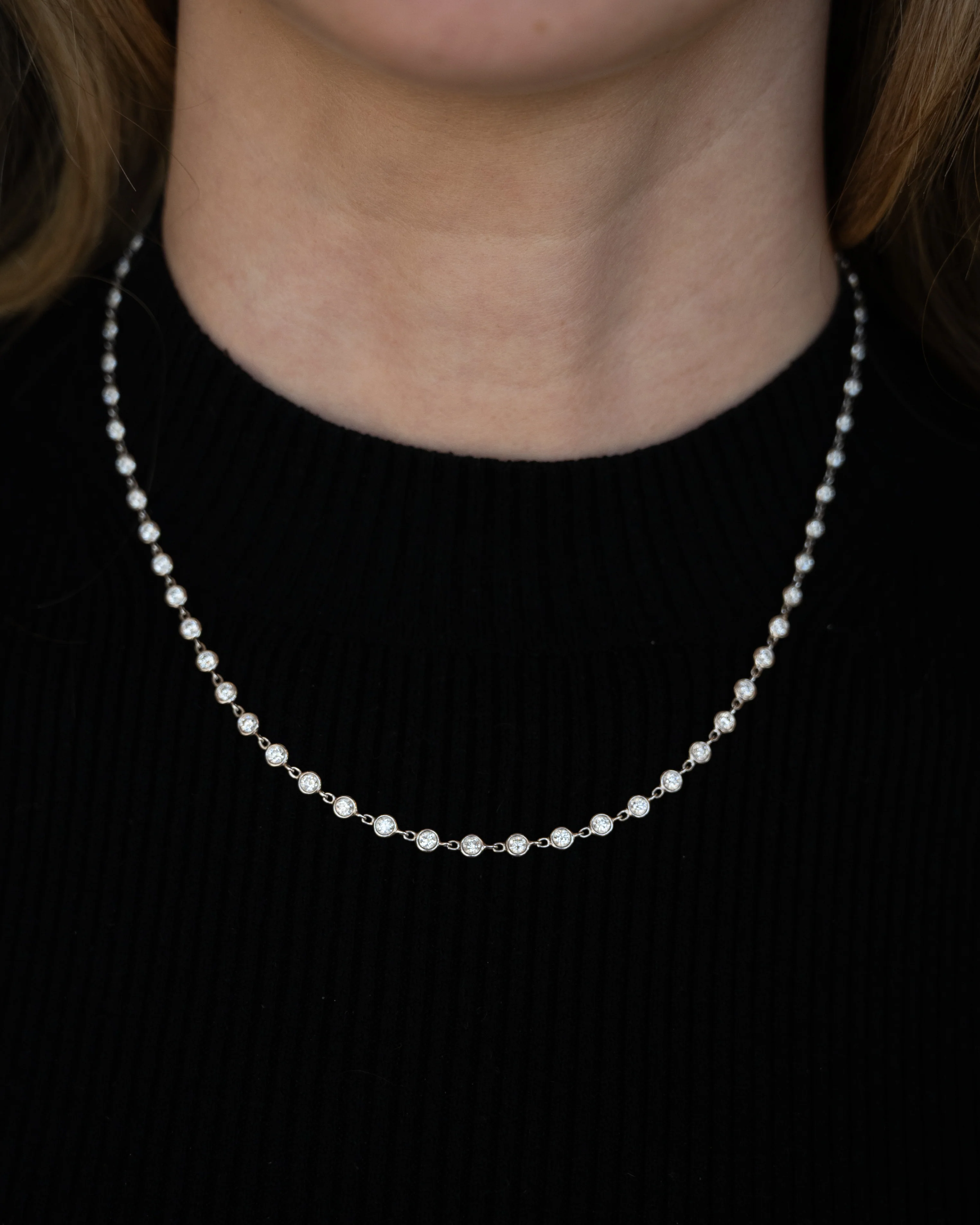 5.12 Lugano Diamond Necklace 18k White Gold - Image 6