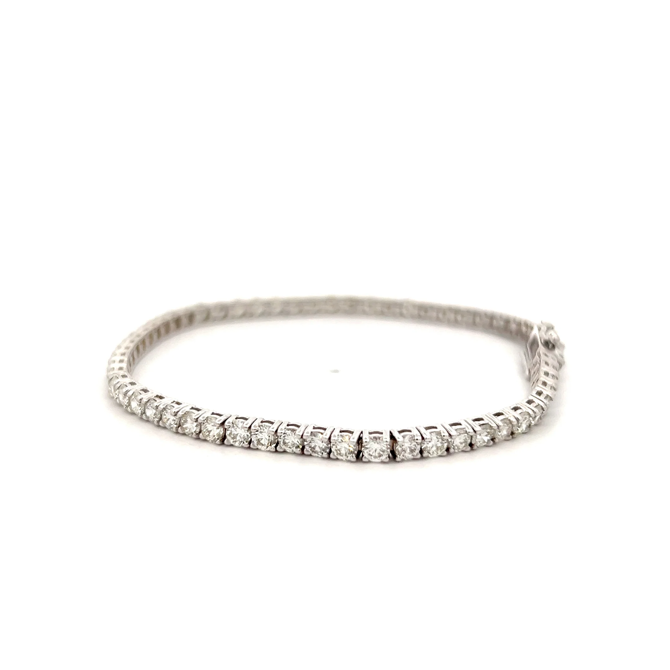 5.13 Diamond Tennis Bracelet 14k White Gold - Image 2