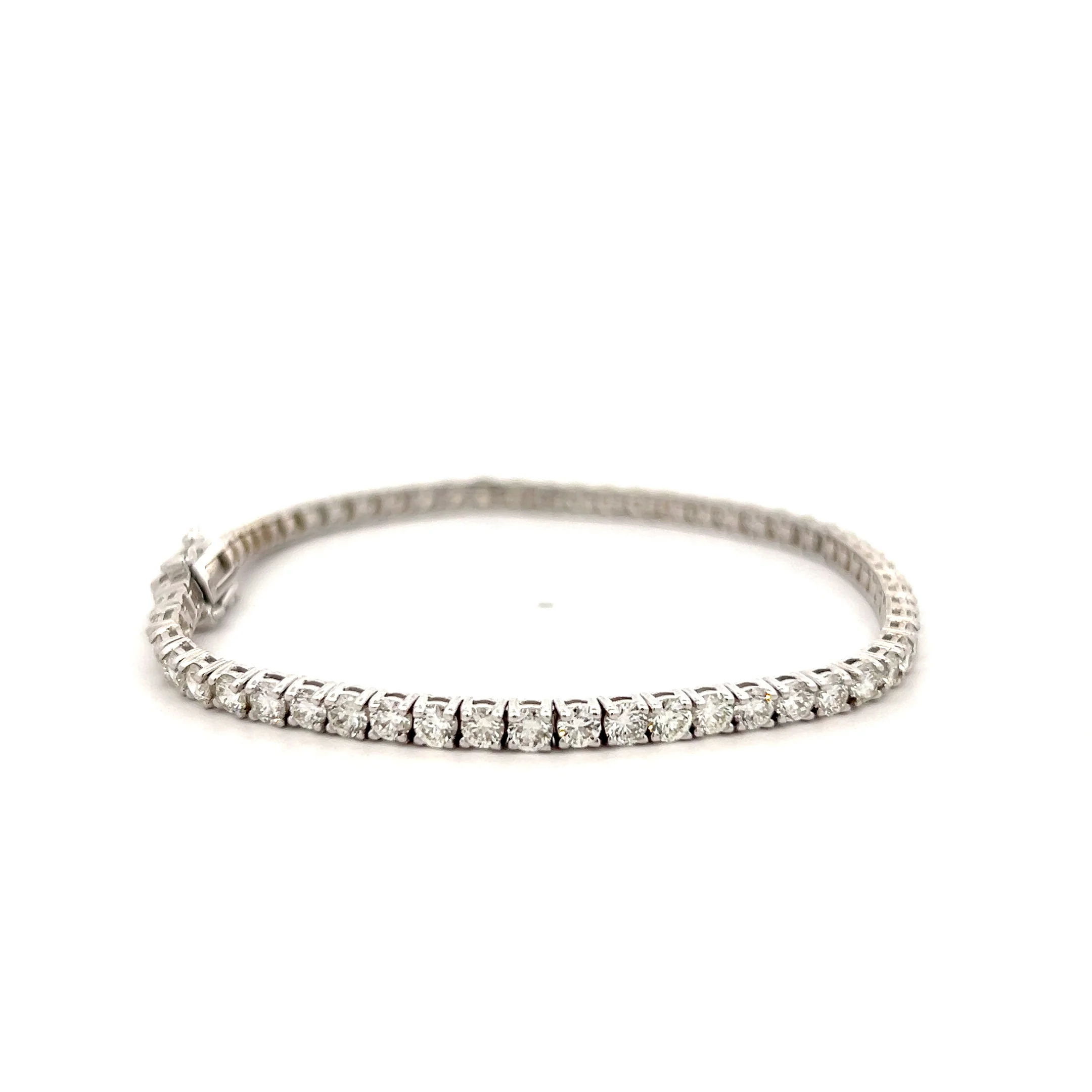 5.13 Diamond Tennis Bracelet 14k White Gold - Image 3