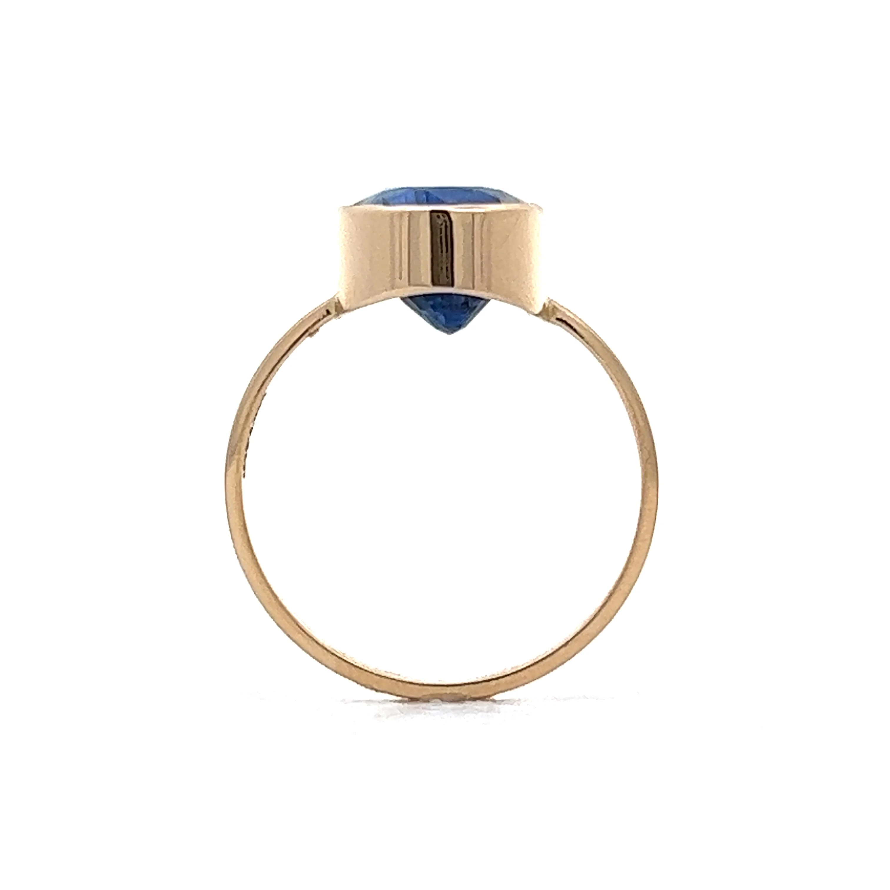 5.21 Blue Kyanite Statement Ring in 14K Yellow Gold - Image 4