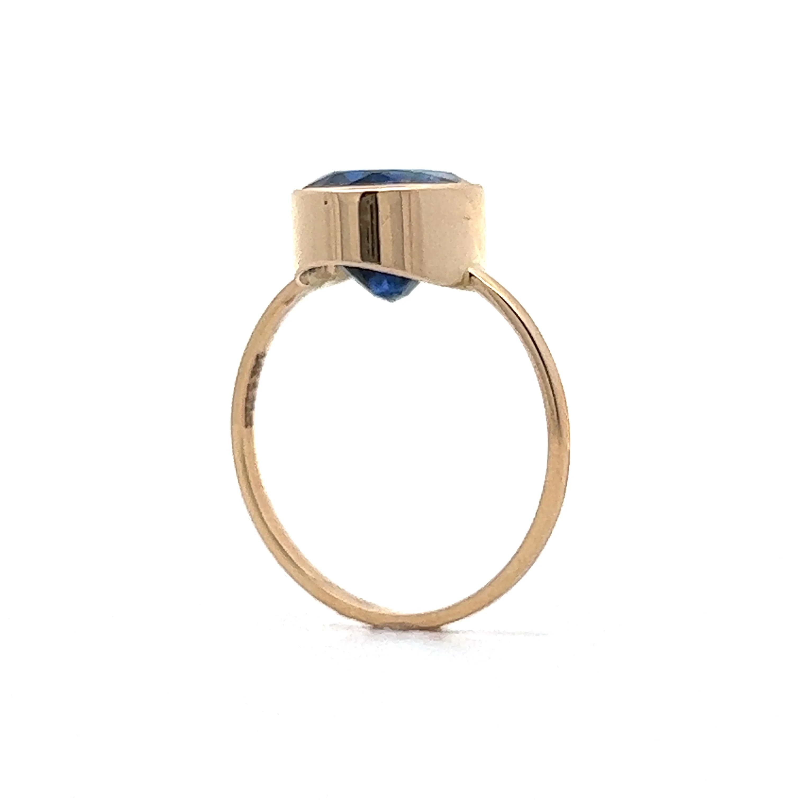 5.21 Blue Kyanite Statement Ring in 14K Yellow Gold - Image 5