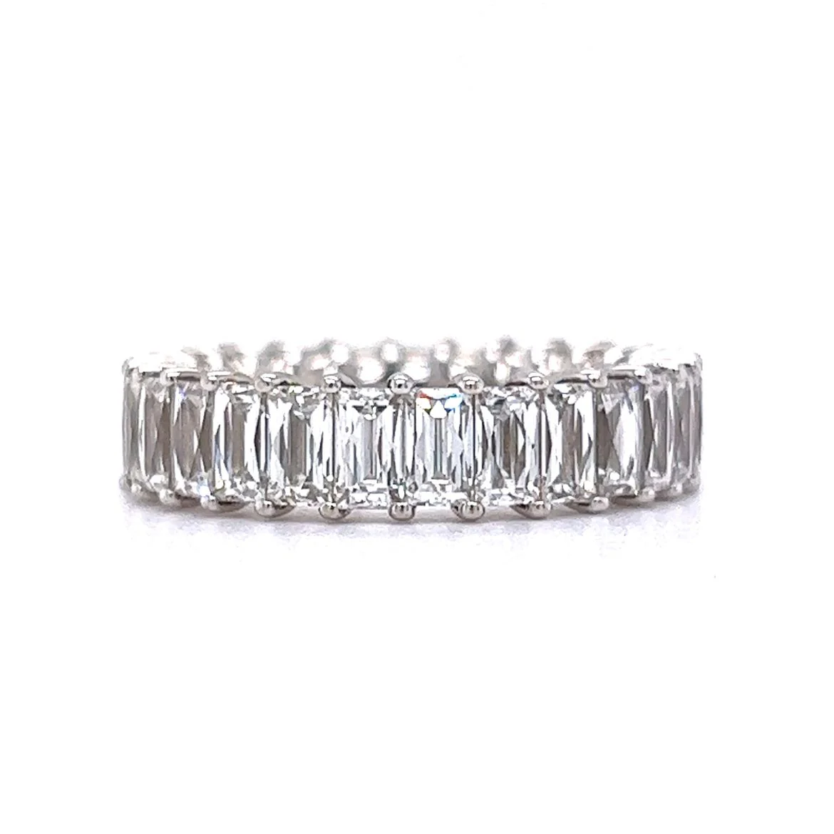 5.25 French Cut Diamond Eternity Band in 18k White Gold - Image 2