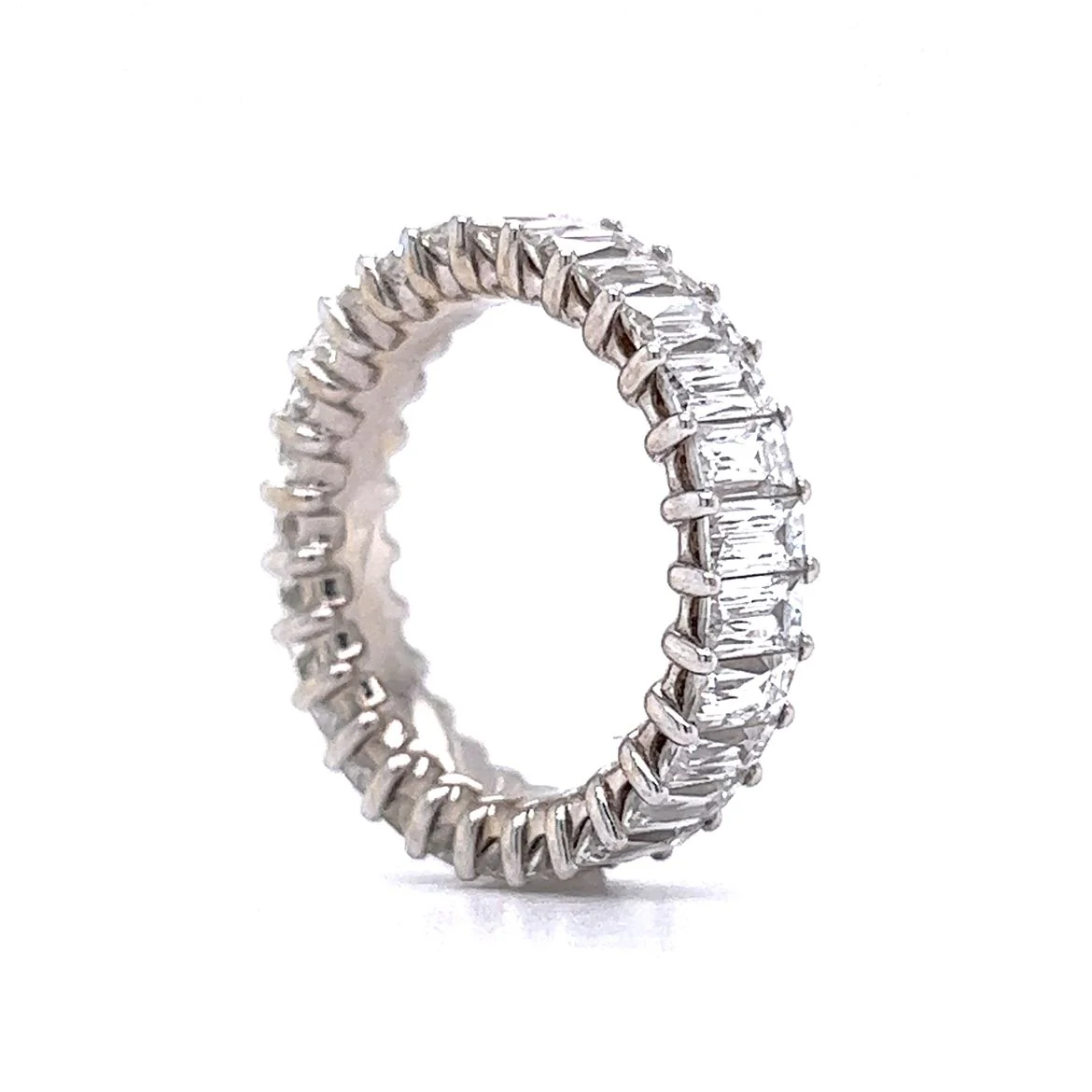 5.25 French Cut Diamond Eternity Band in 18k White Gold - Image 5