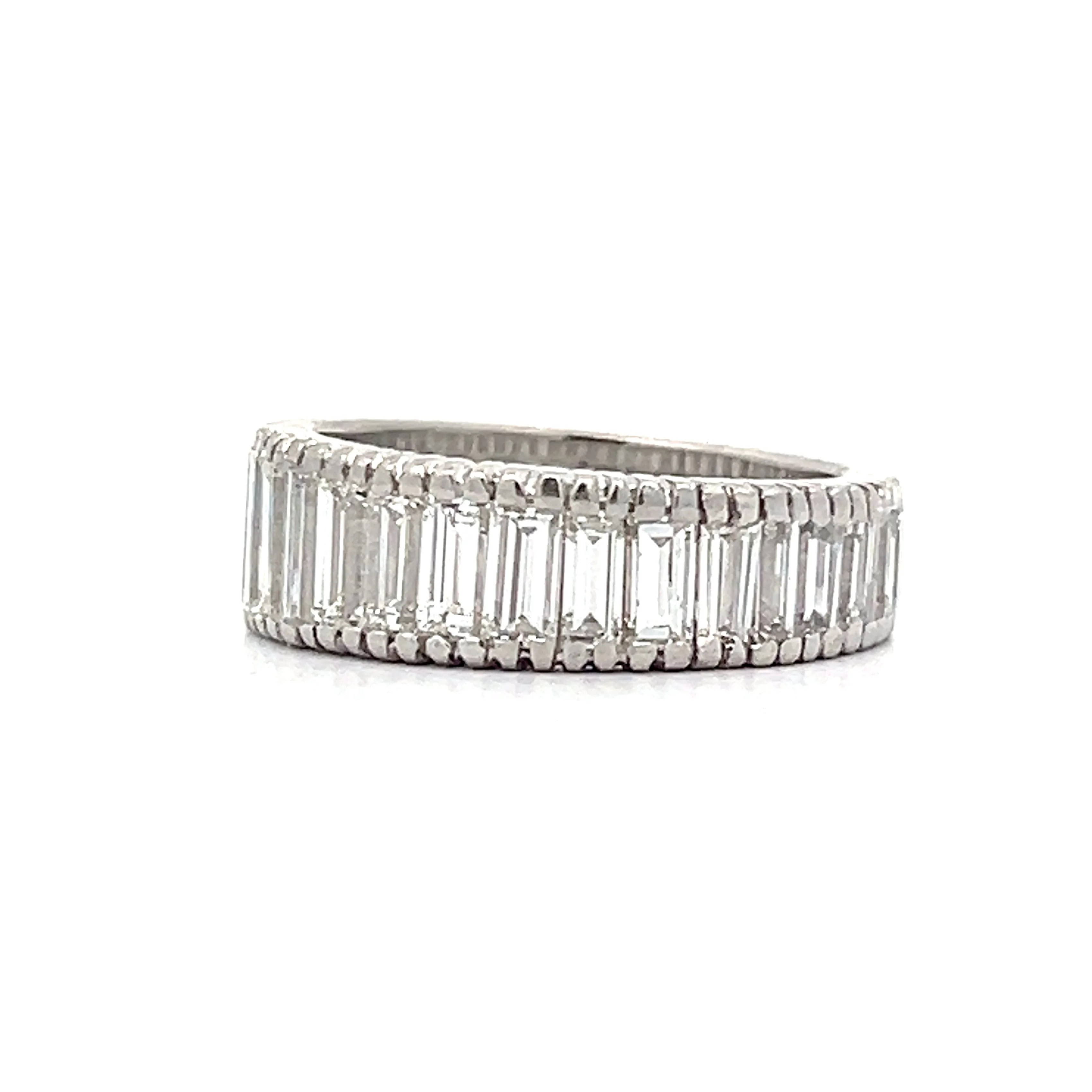 5.27 Baguette Diamond Eternity Band in Platinum - Image 2