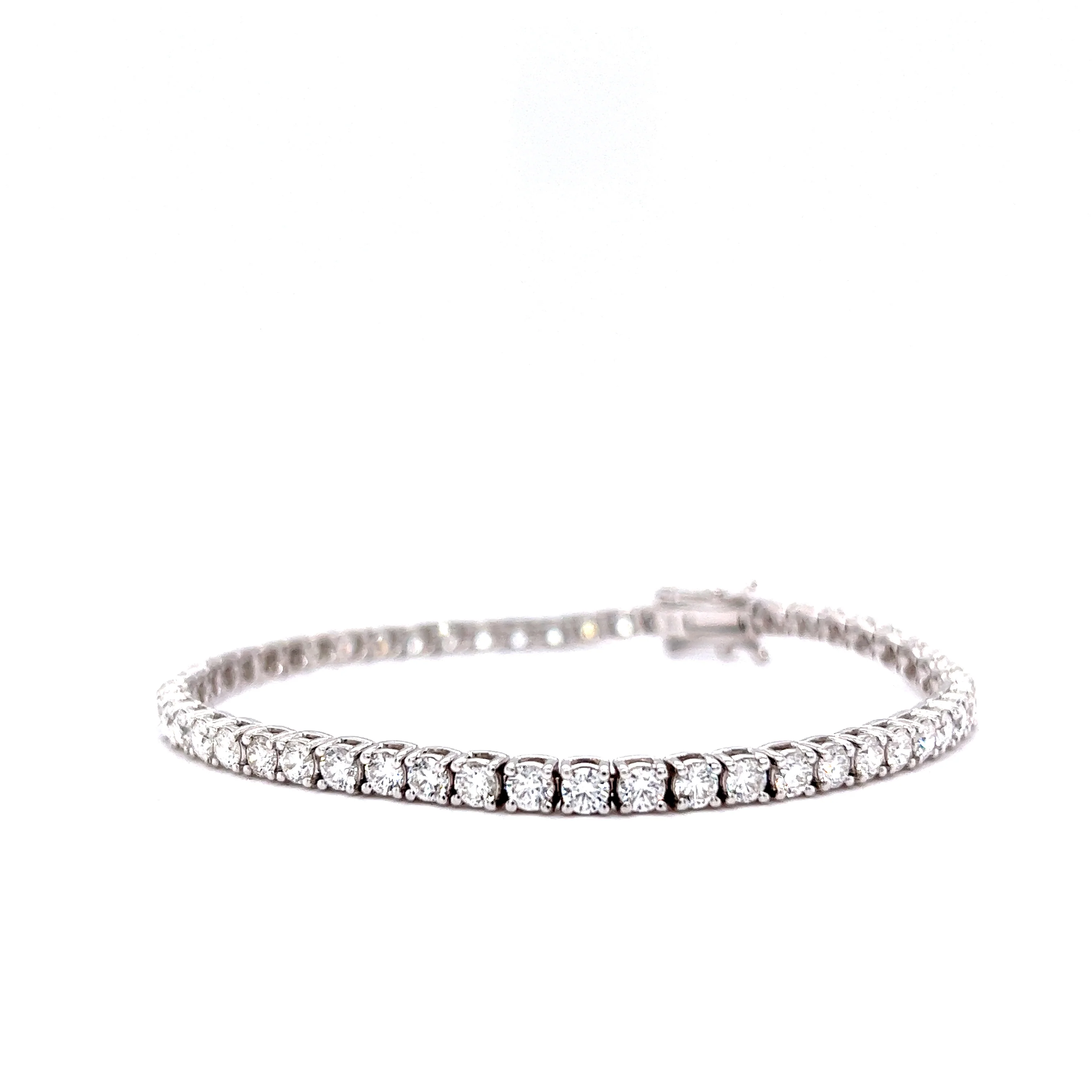 5.30 Carat Diamond Tennis Bracelet in 14k White Gold - Image 2