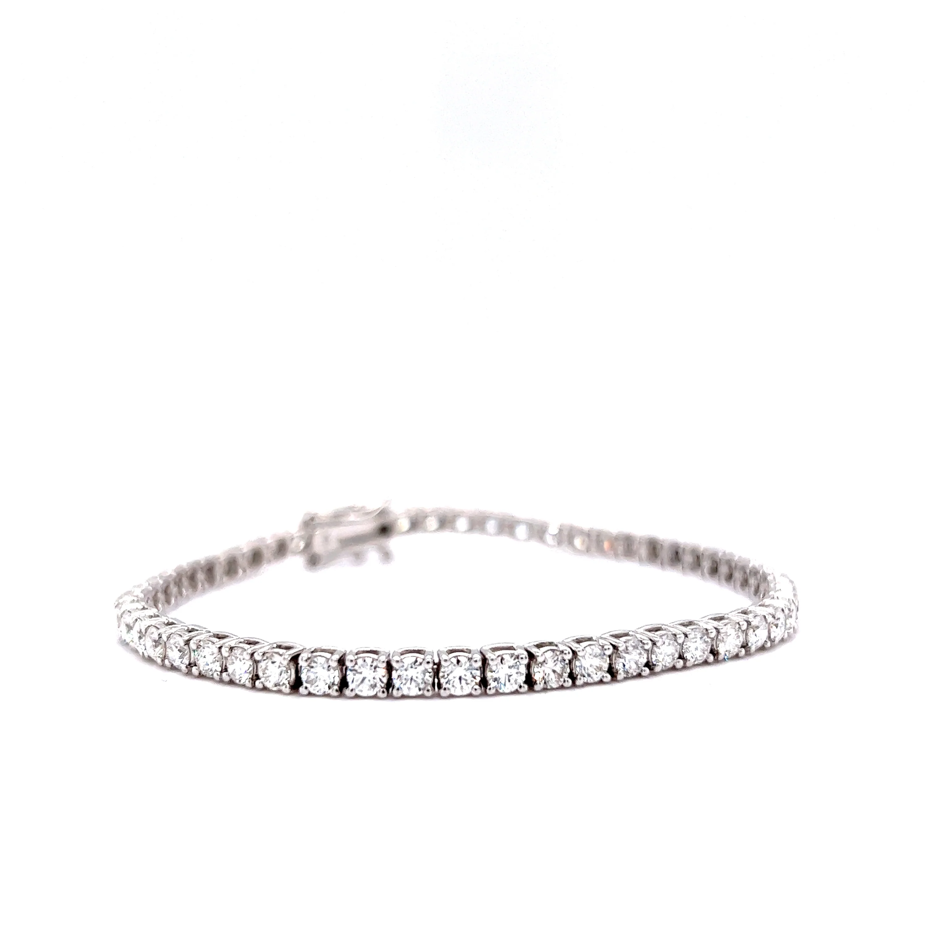 5.30 Carat Diamond Tennis Bracelet in 14k White Gold - Image 3