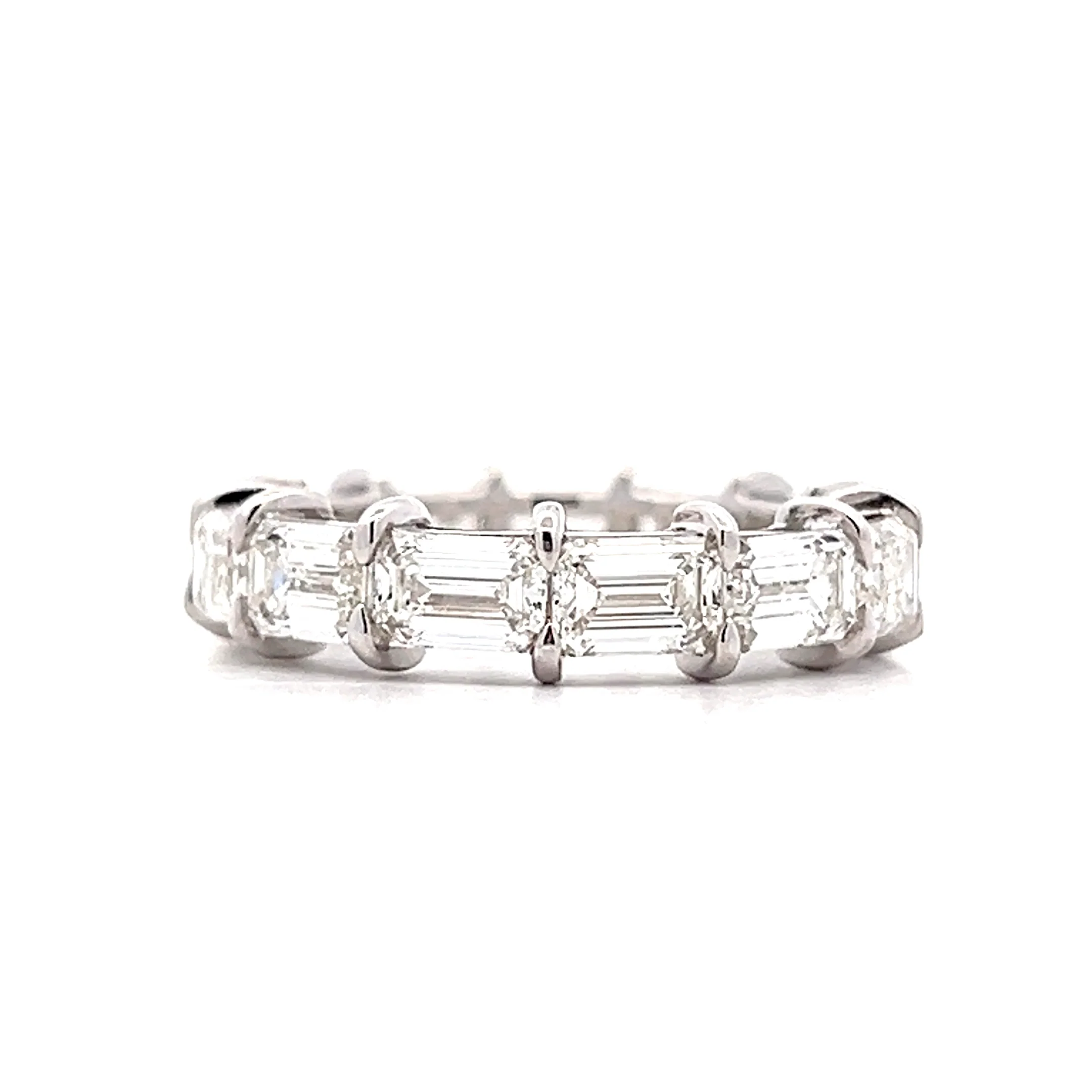 5.33 Emerald Cut Diamond Eternity Band in 18k - Image 2