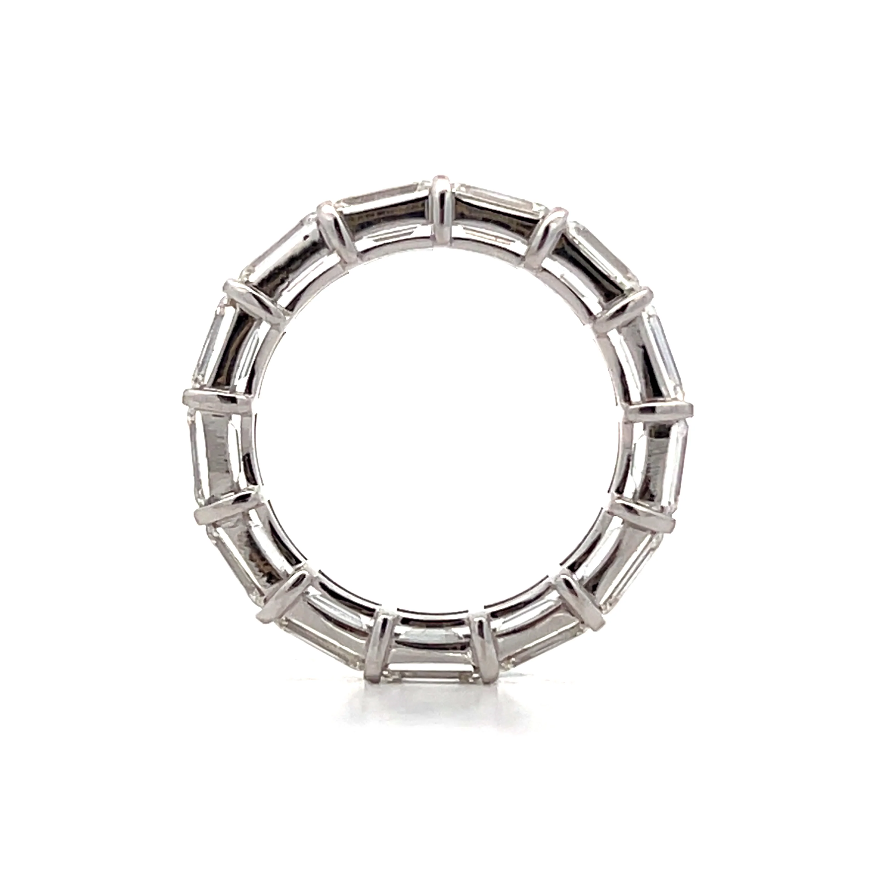 5.33 Emerald Cut Diamond Eternity Band in 18k - Image 4