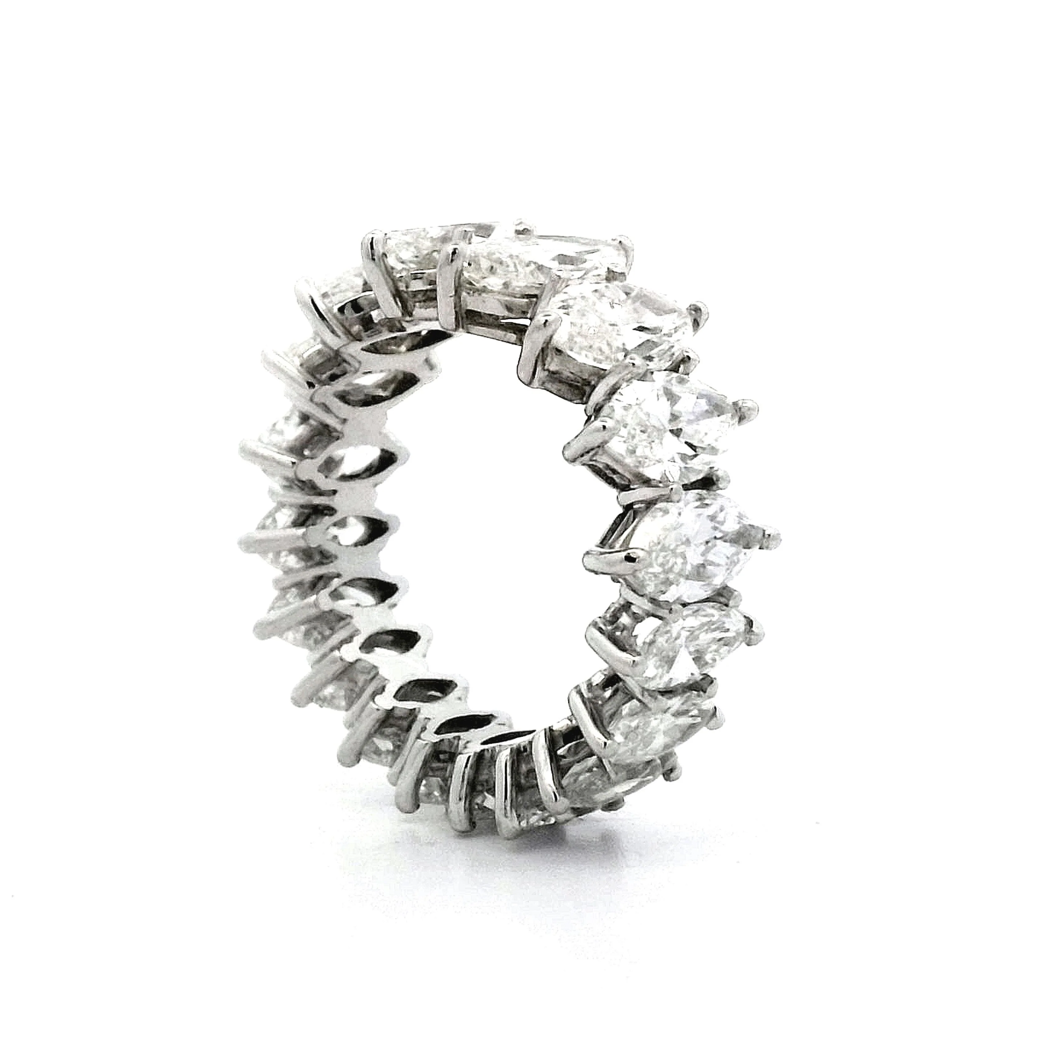 5.36 Marquis Diamond Eternity Band in Platinum - Image 5
