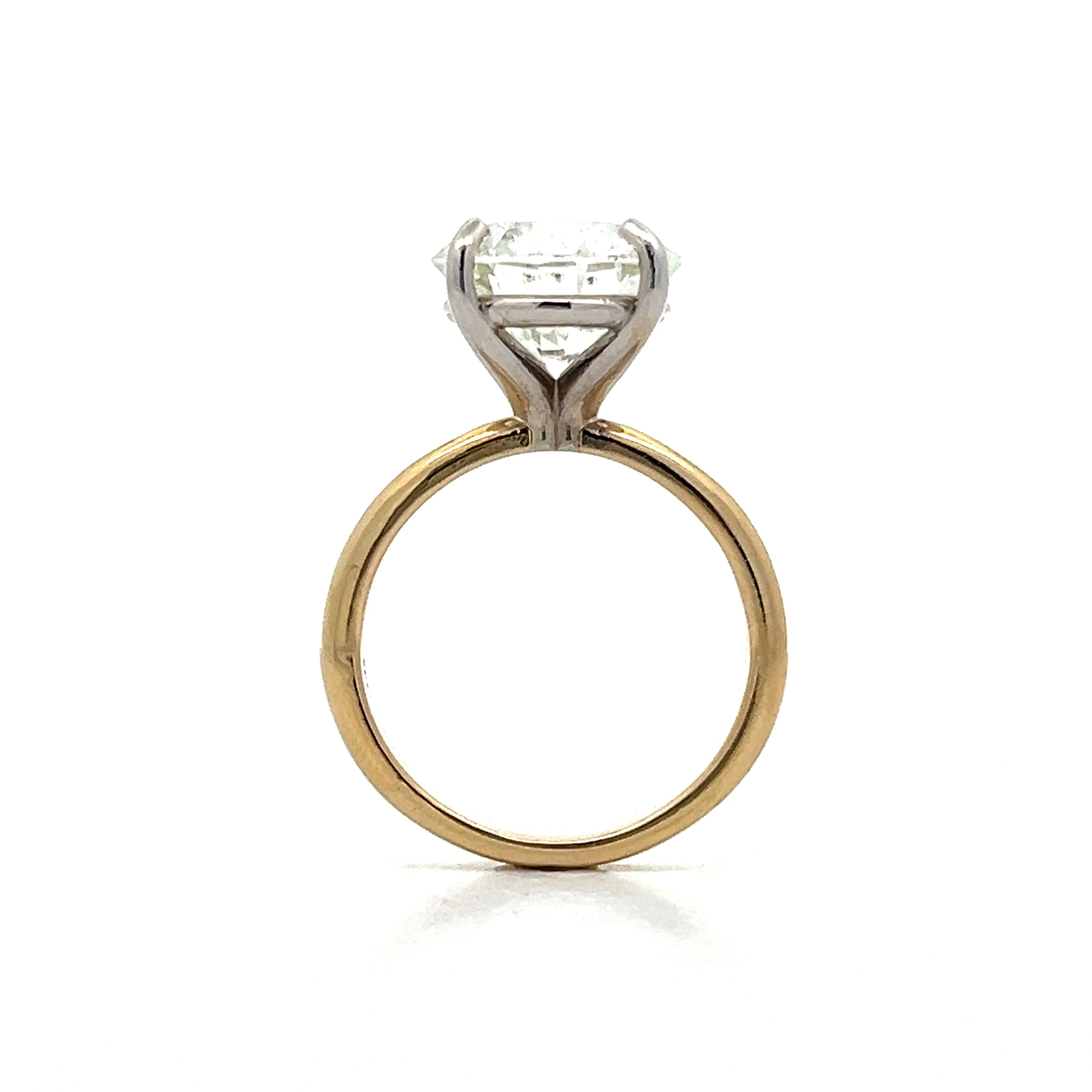 5.50 Round Brilliant Diamond Engagement Ring in 14k - Image 4