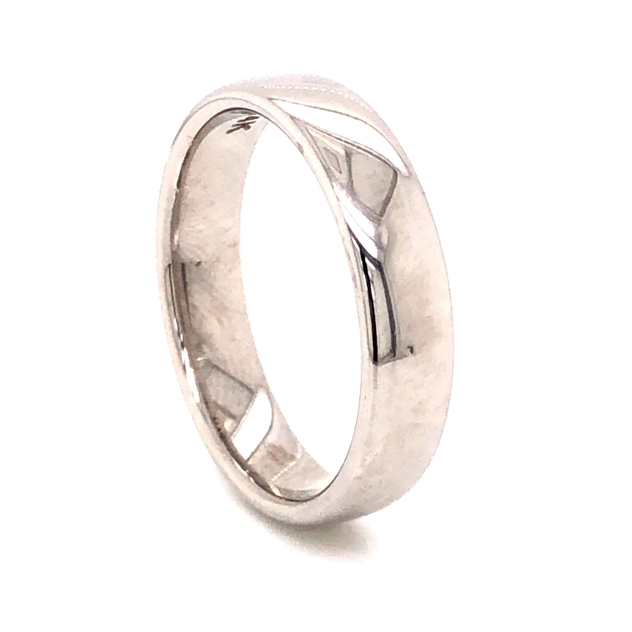 5.5mm Men's Wedding Band in 14K White Gold - Image 2