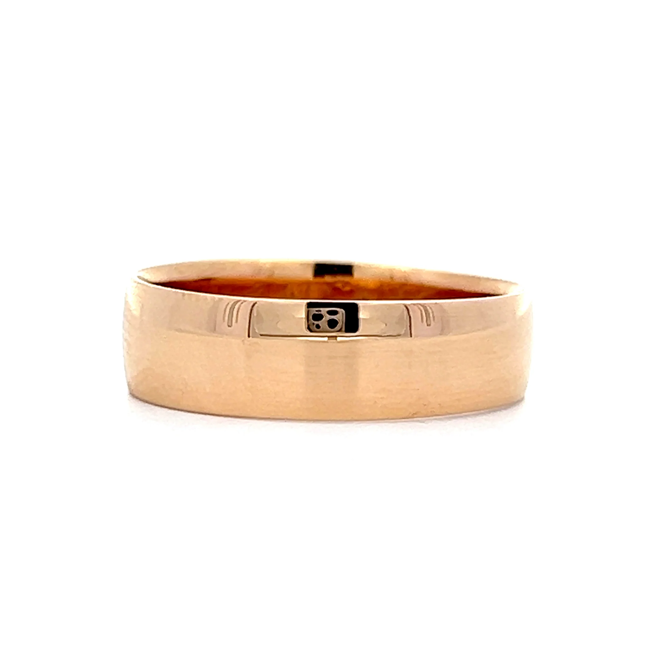 5.5mm Victorian Wedding Band in 18k Rose Gold - Image 3