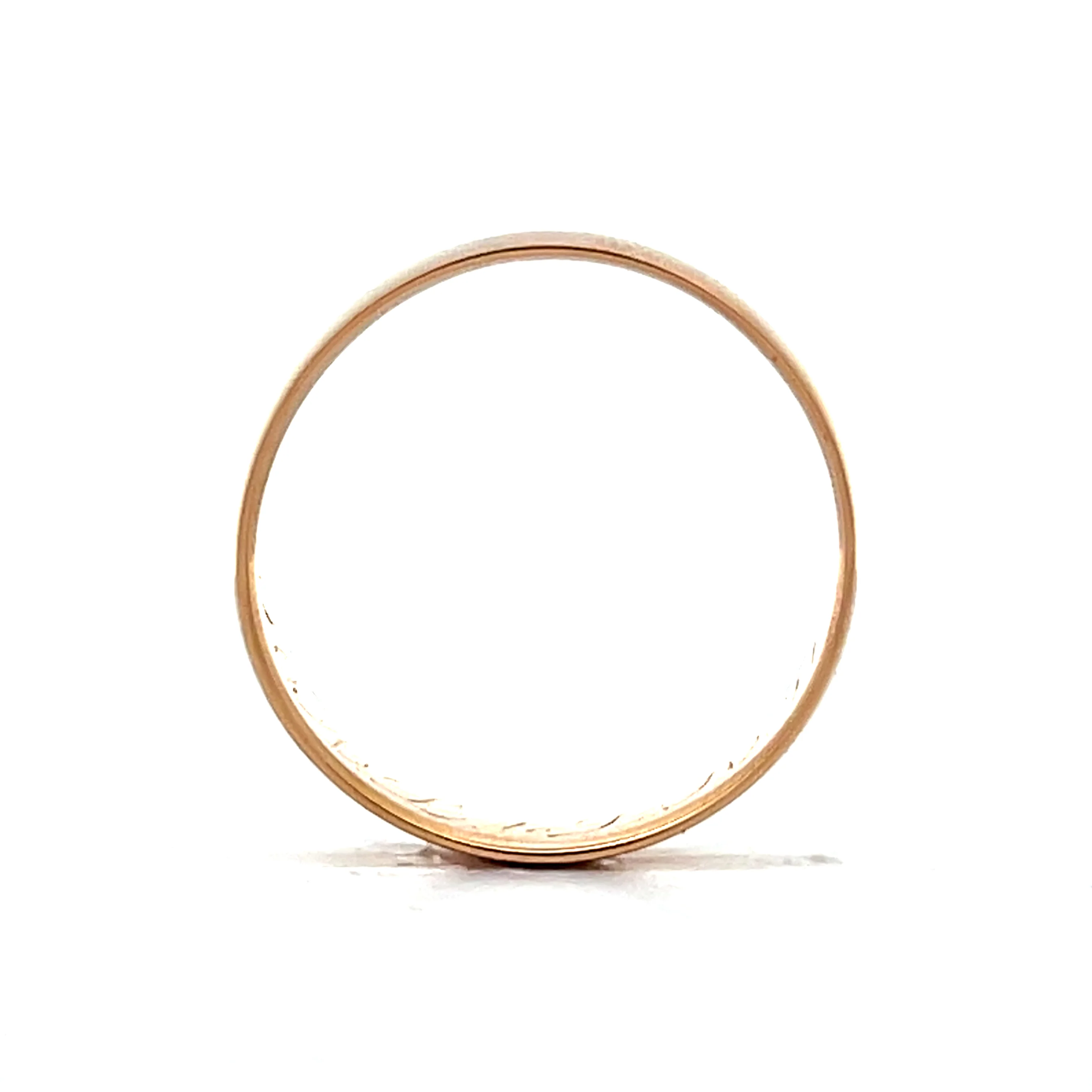 5.5mm Victorian Wedding Band in 18k Rose Gold - Image 4