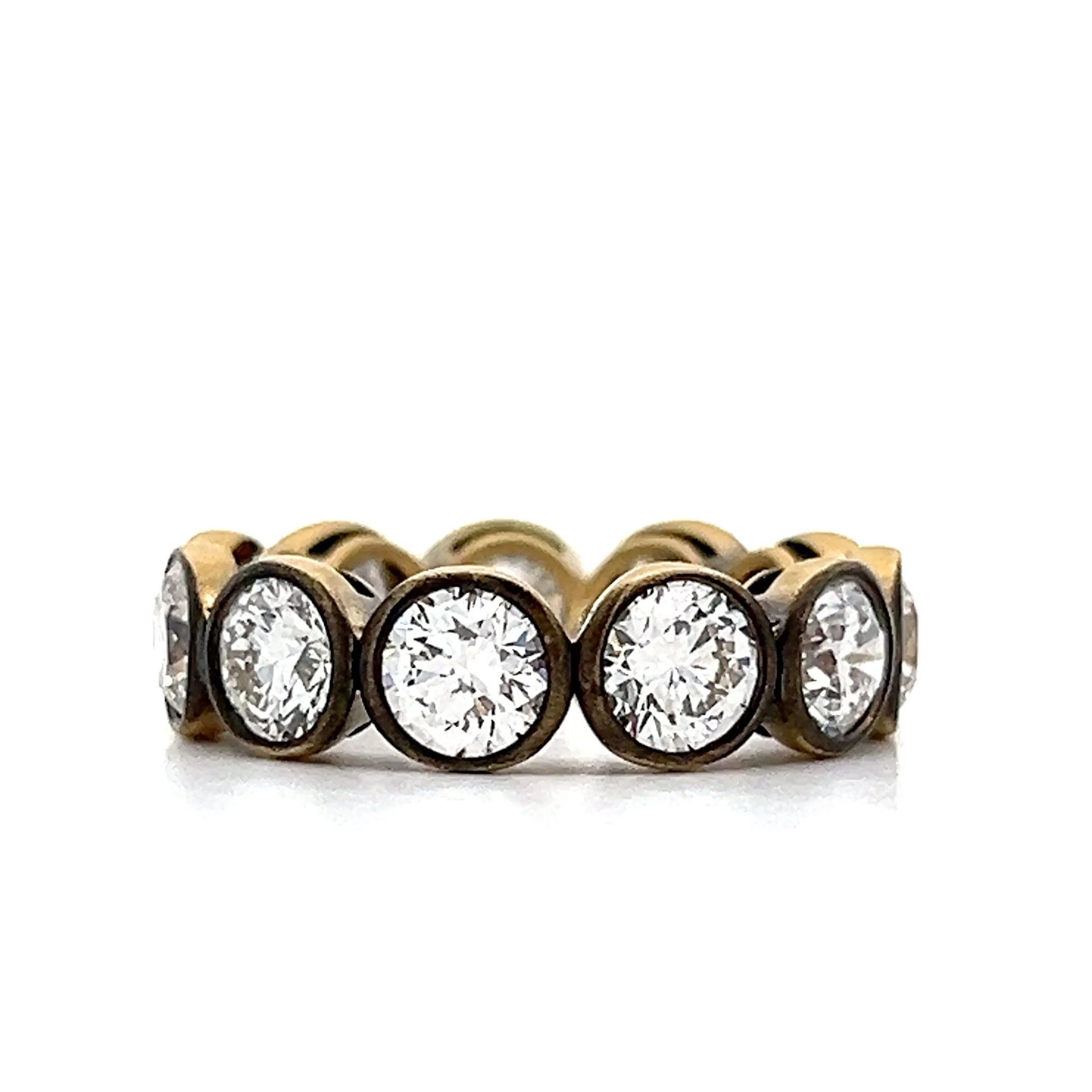 5.62 Bezel Diamond Black Rhodium Eternity Band - Image 2