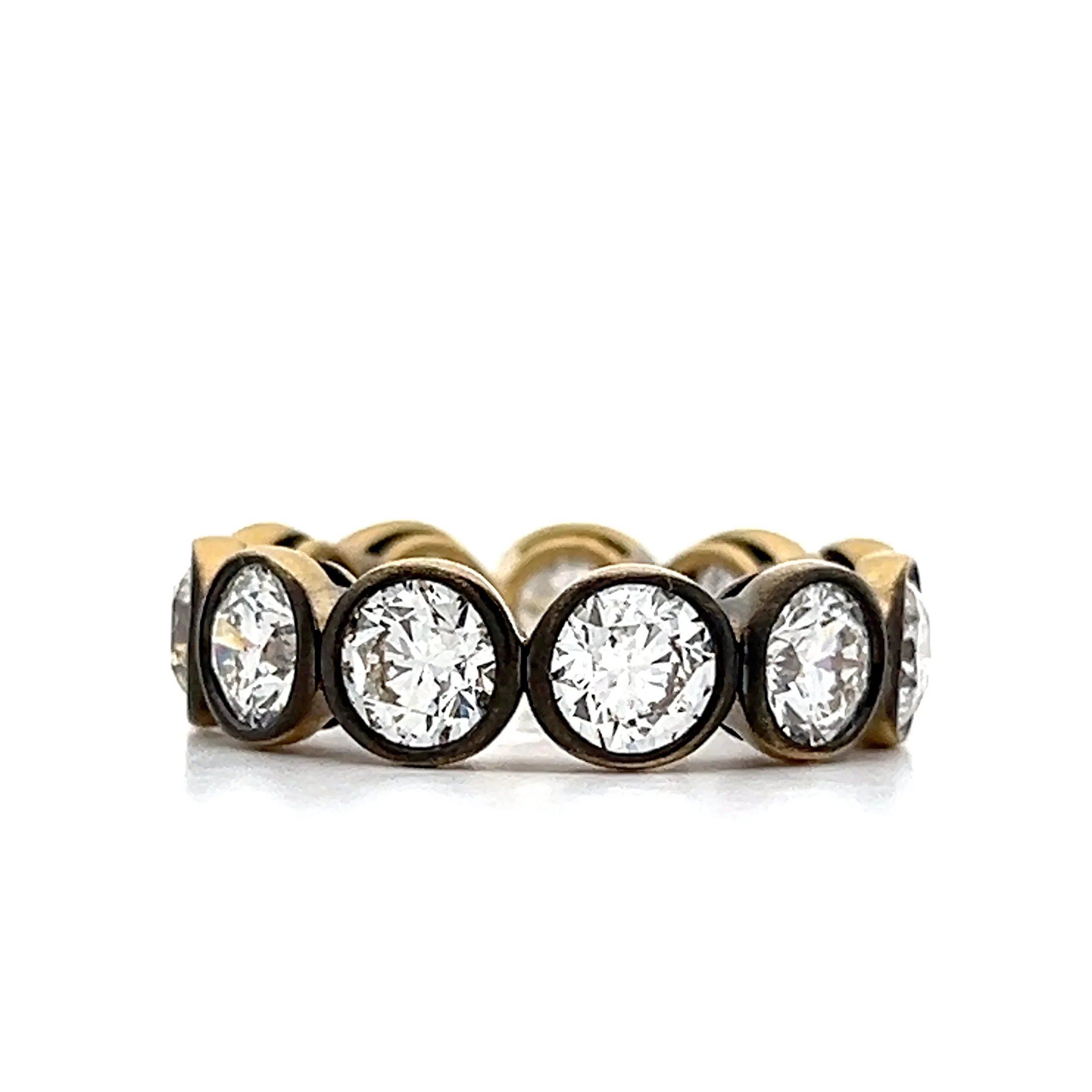 5.62 Bezel Diamond Black Rhodium Eternity Band - Image 3