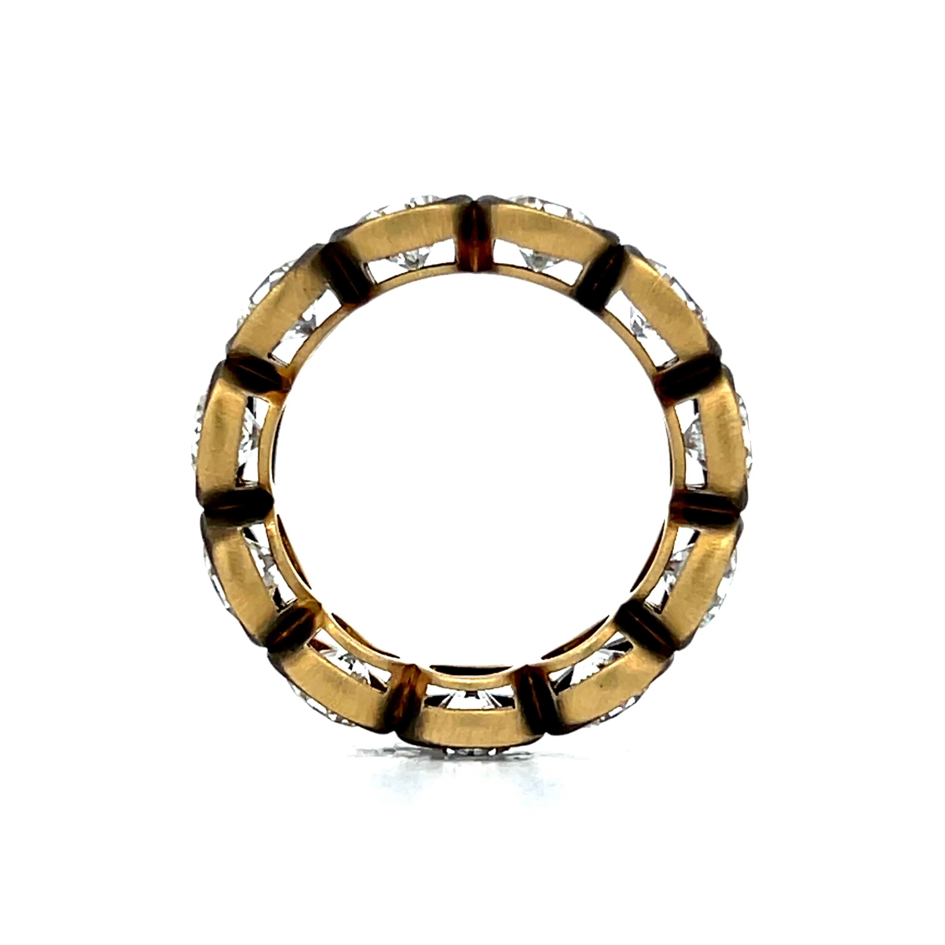 5.62 Bezel Diamond Black Rhodium Eternity Band - Image 4