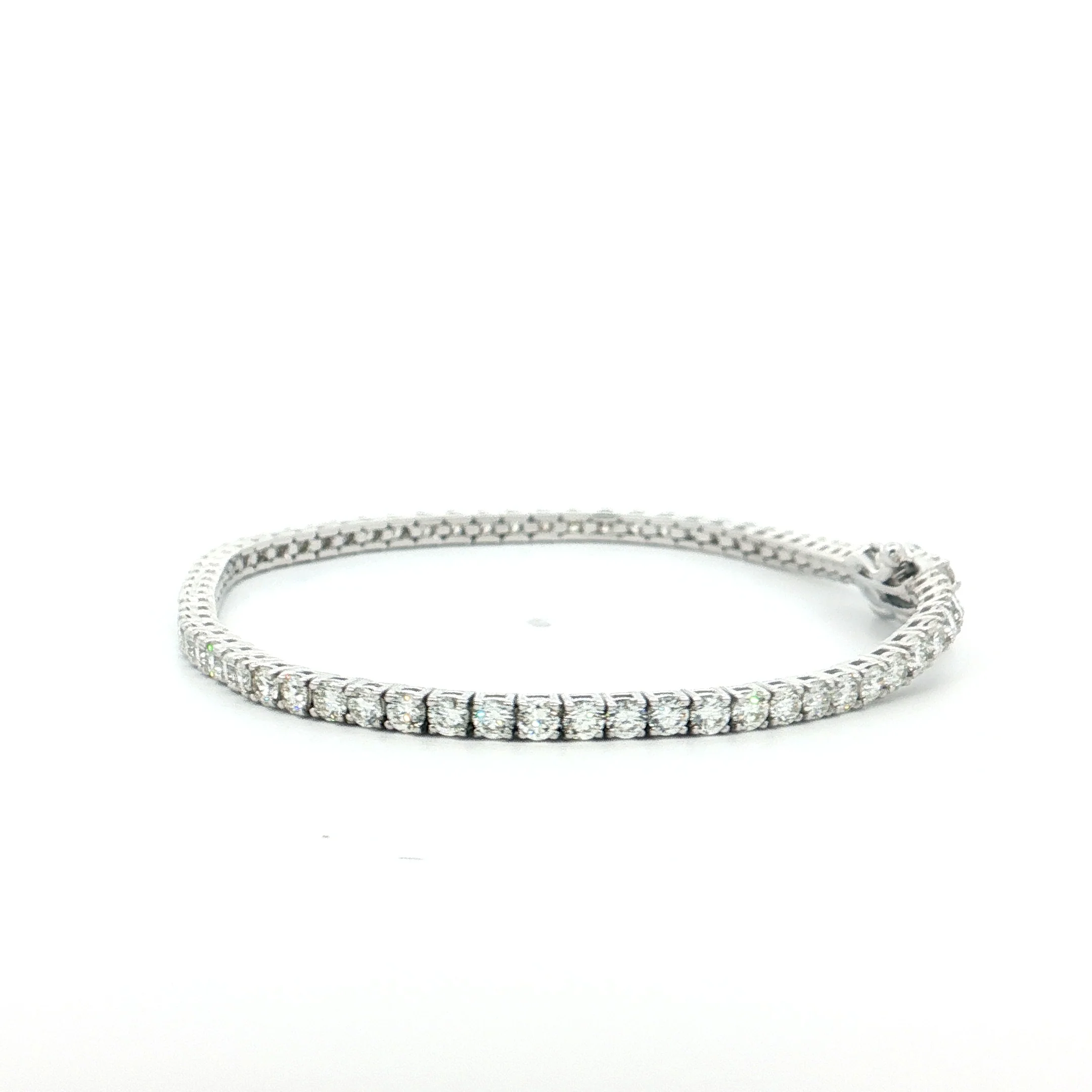 5 Carat Diamond Tennis Bracelet 14k White Gold - Image 2