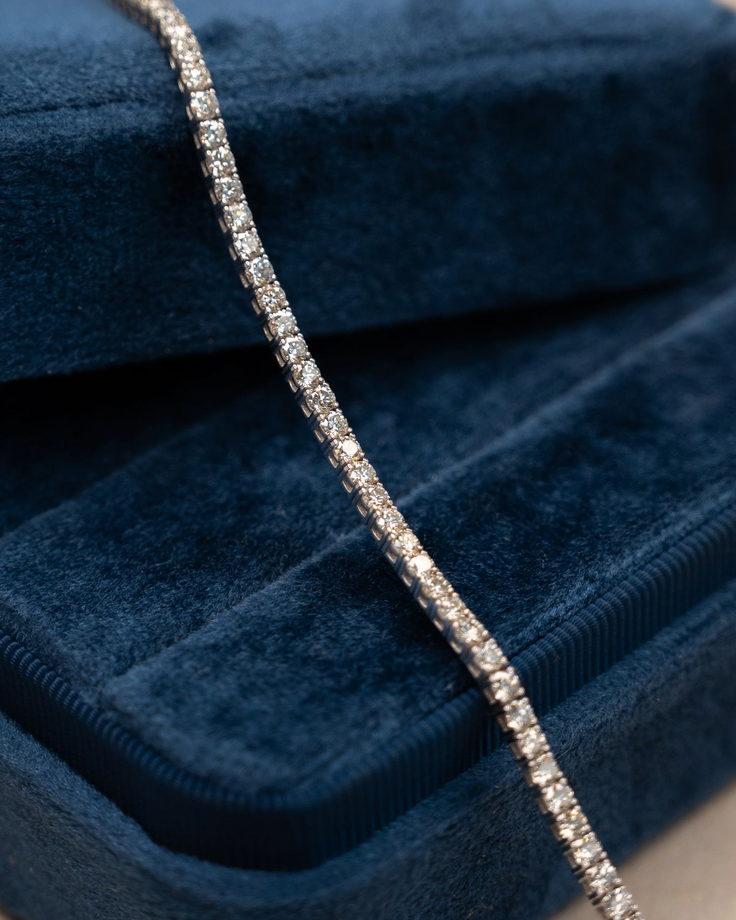 5 Carat Diamond Tennis Bracelet 14k White Gold - Image 6