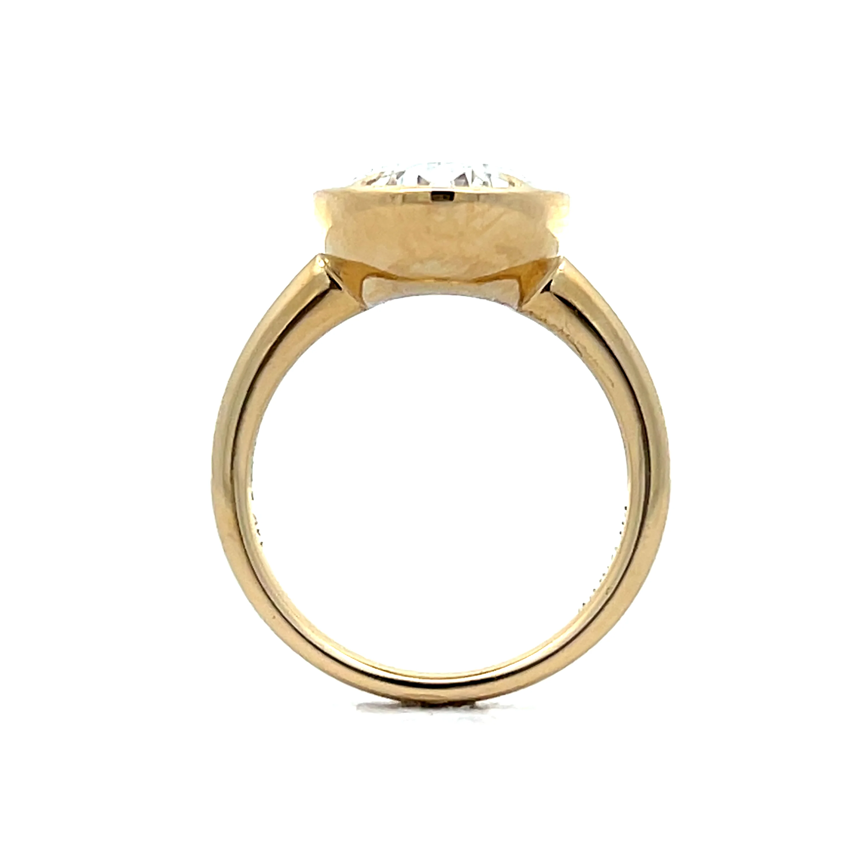 5 Carat Oval Diamond Engagement Ring in 14k - Image 4