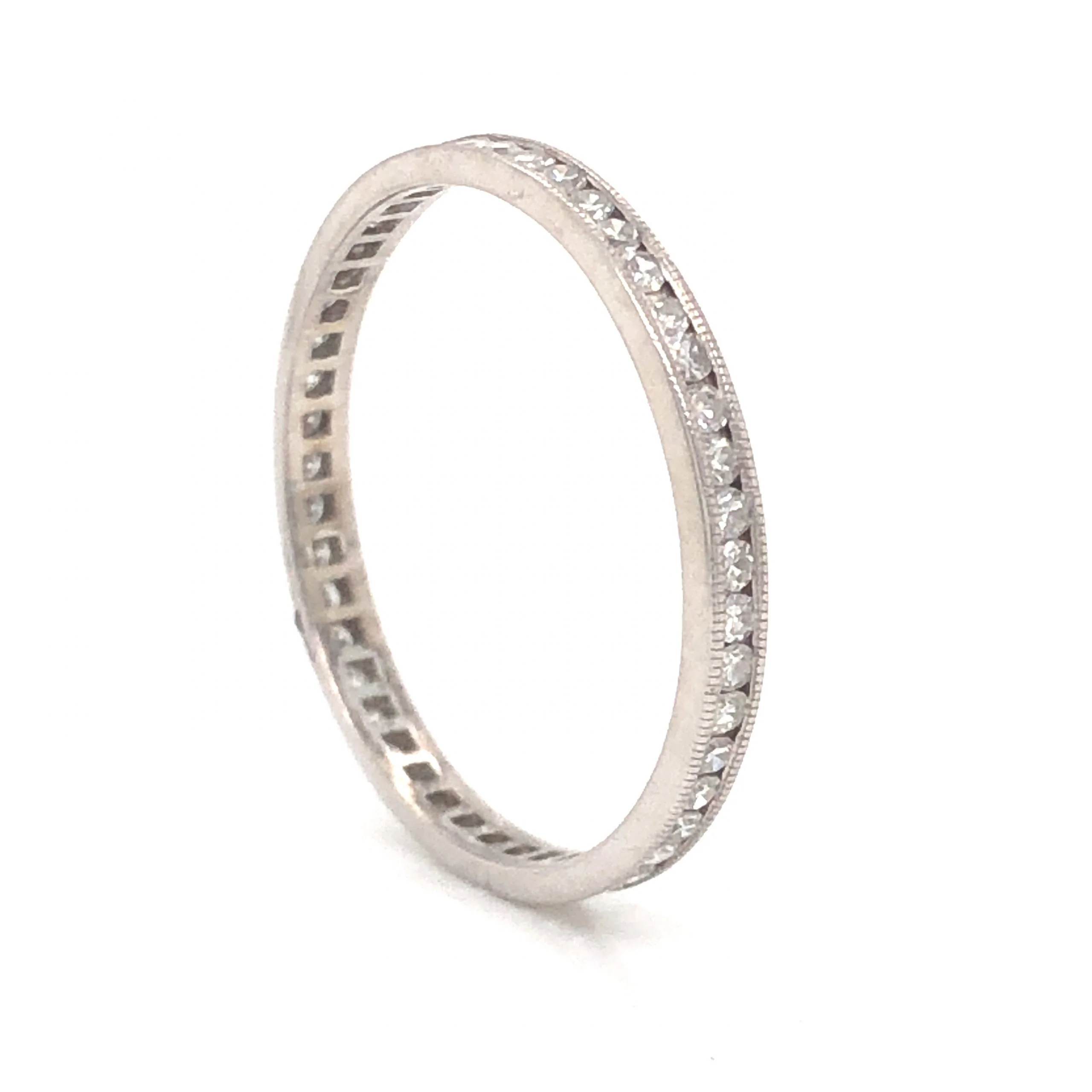 .50 Art Deco Diamond Eternity Wedding Band in Platinum - Image 2