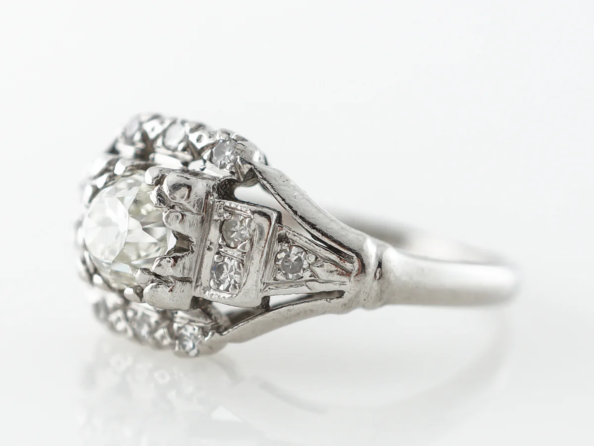 .50 Carat Art Deco Diamond Engagement Ring in Platinum - Image 2