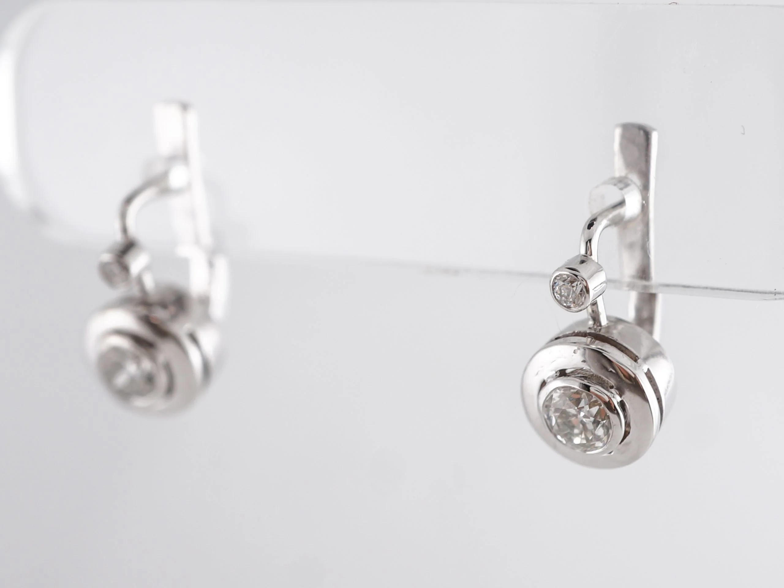 .50 Carat Diamond Earrings in 14k White Gold - Image 2