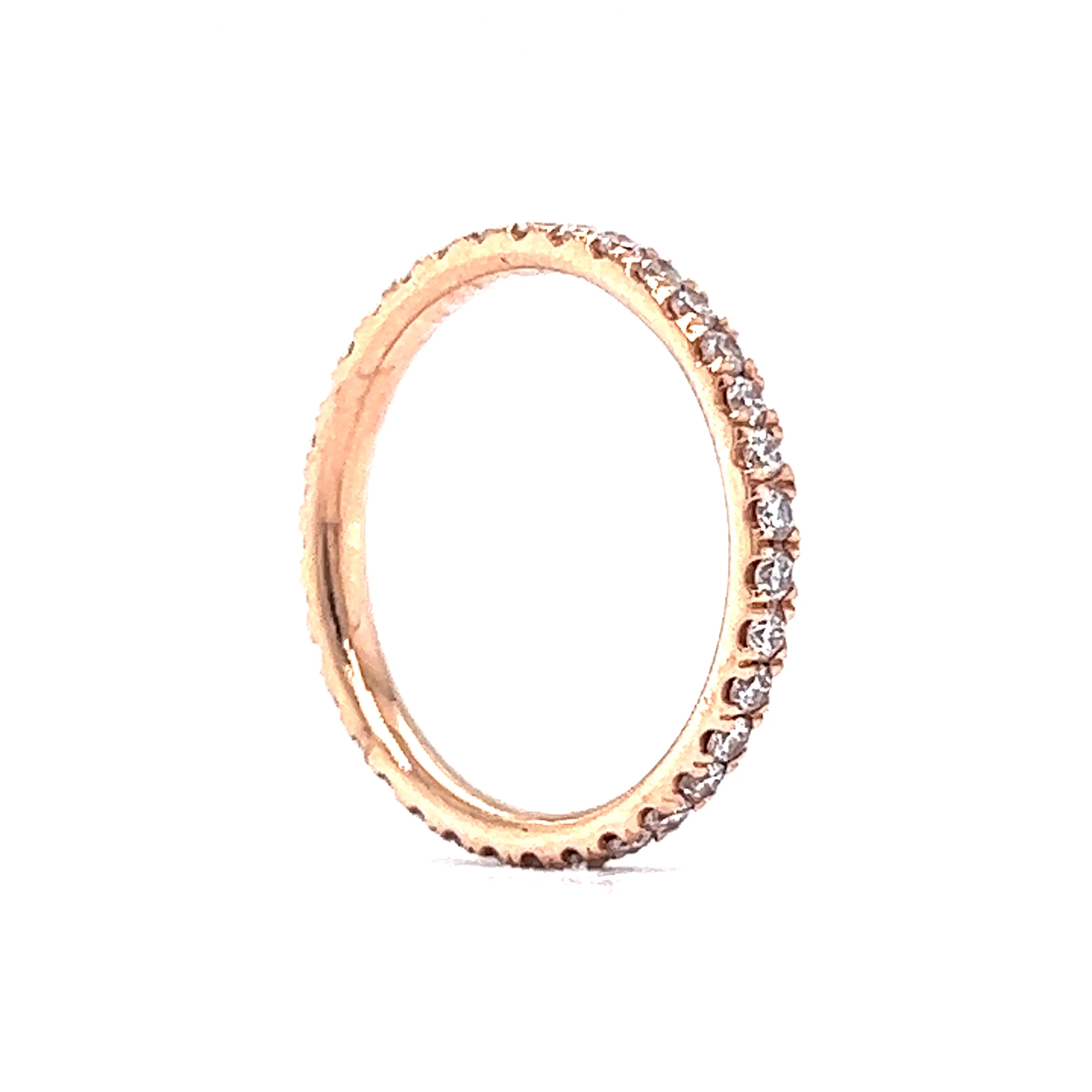.50 Diamond Eternity Wedding Band in 14k Rose Gold - Image 5