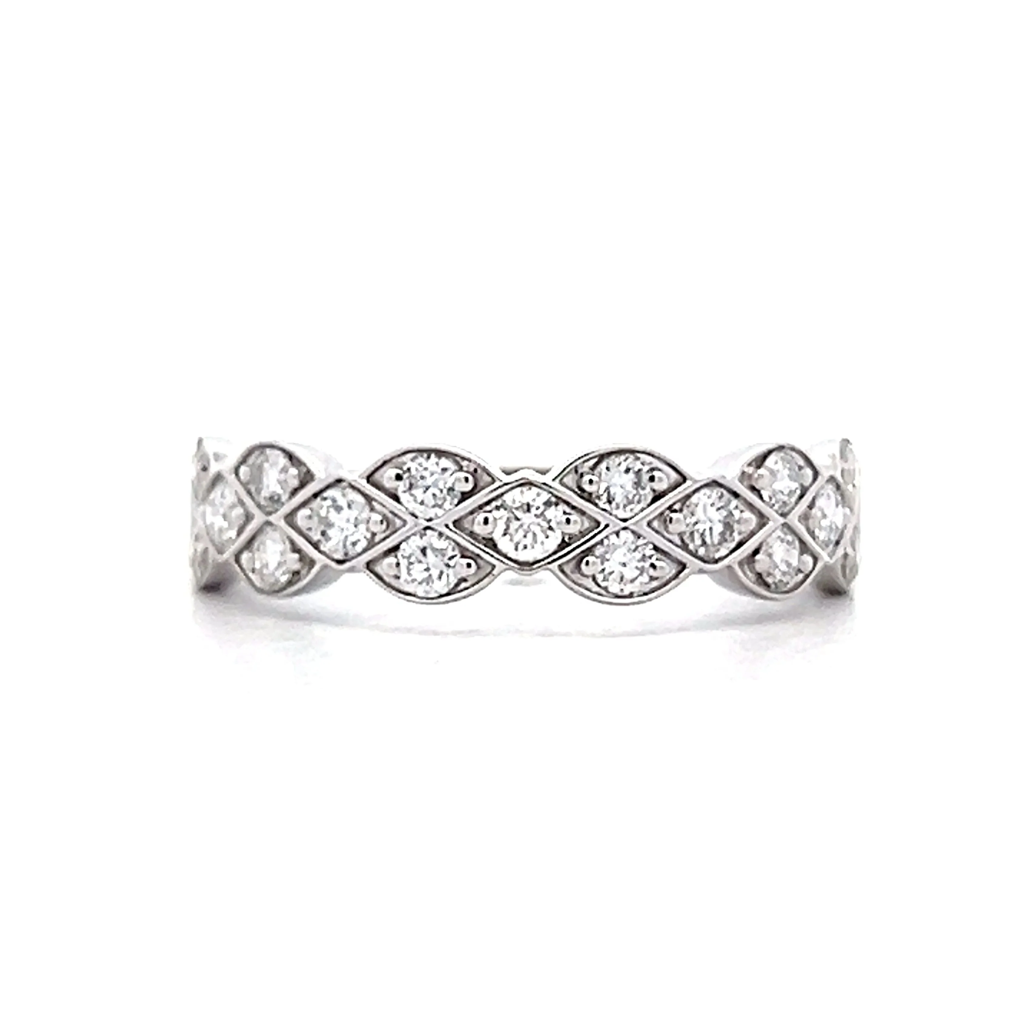 .50 Diamond Stacking Band in 14k White Gold