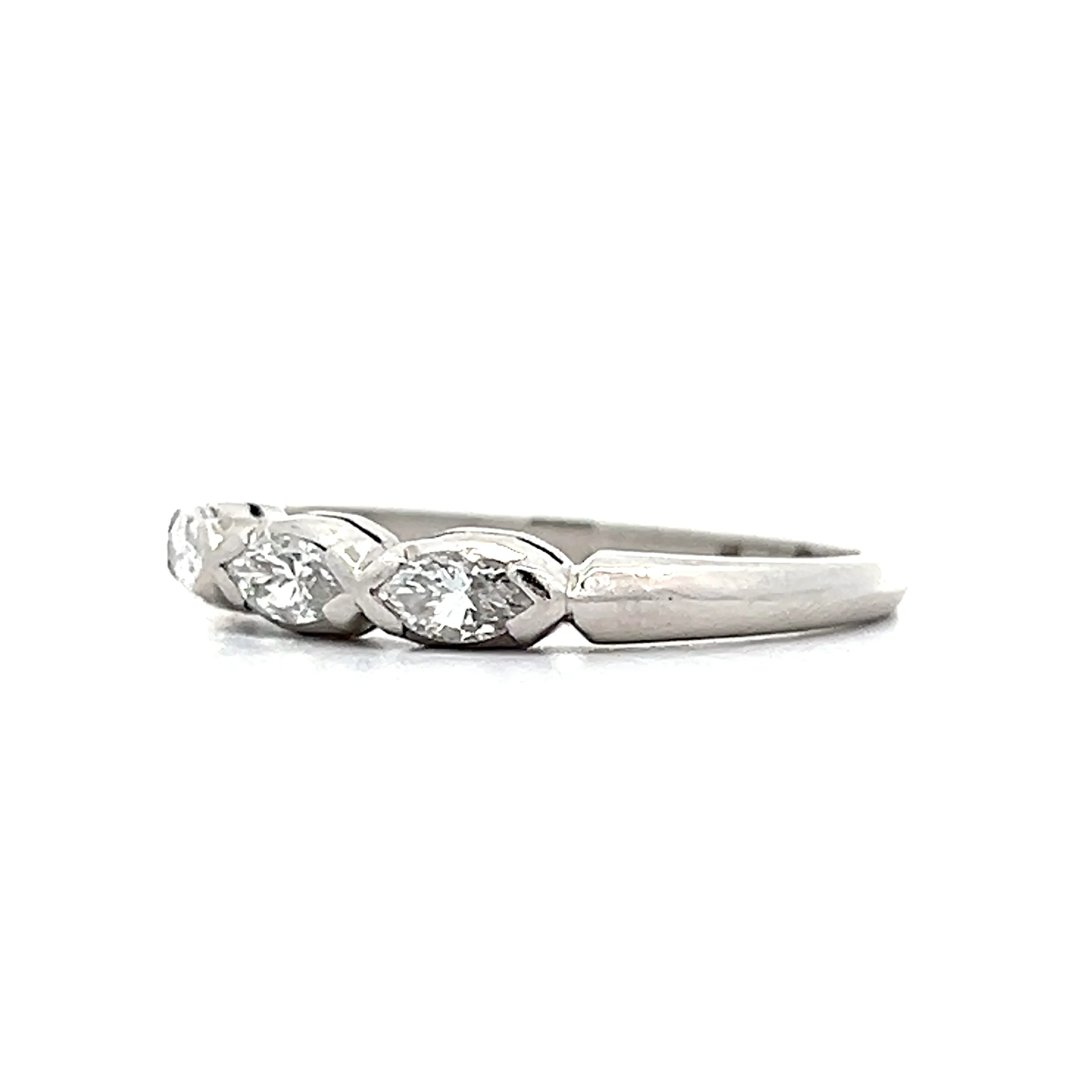 .50 Marquise Diamond Wedding Band in Platinum - Image 2